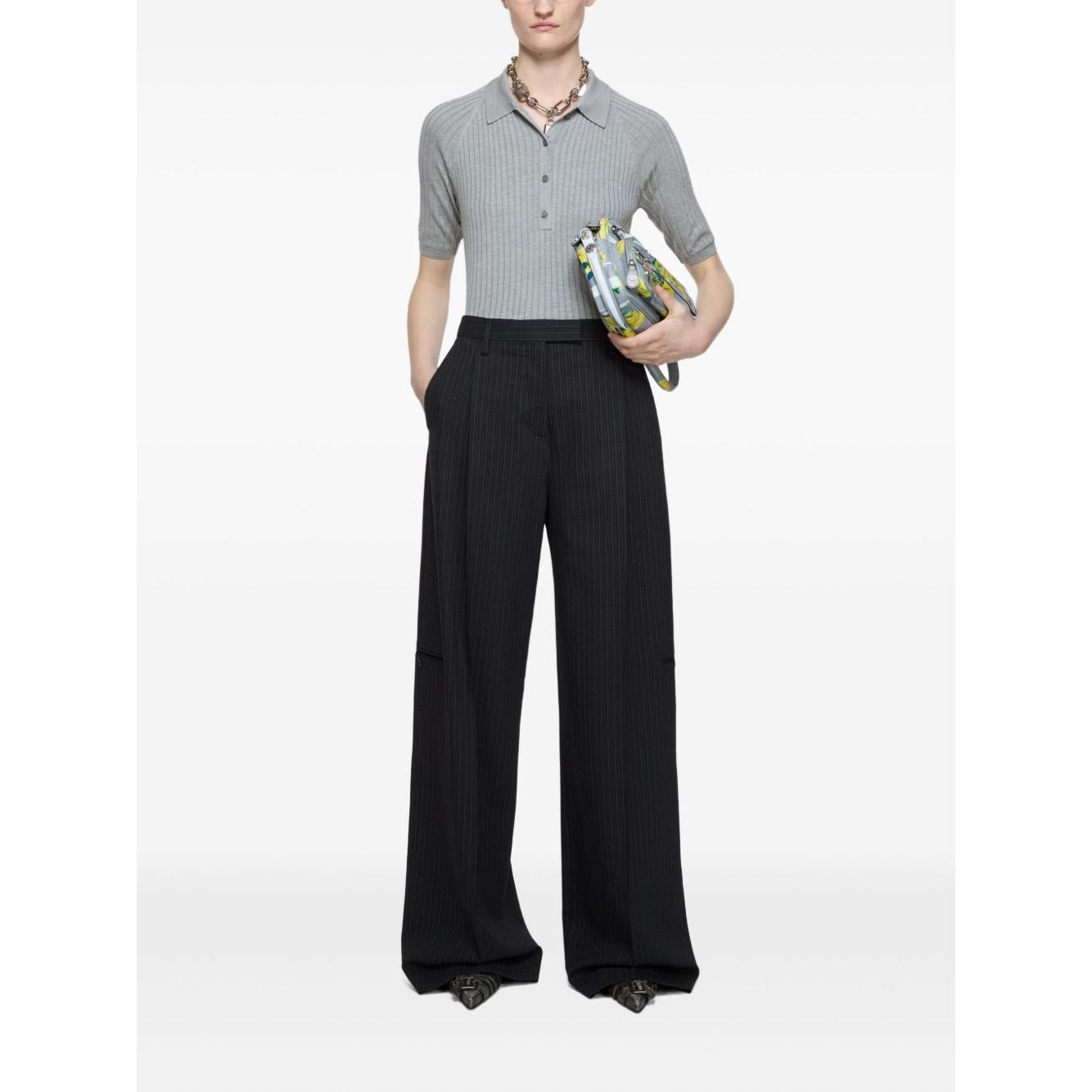 Acne Studios polo silk T-shirt Topwear Acne Studios Black