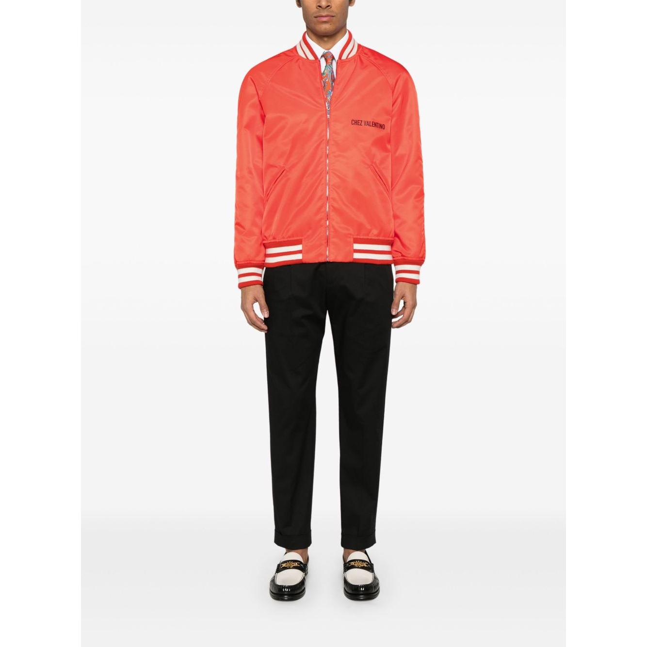 Valentino chez Valentino-print bomber jacket Jackets Valentino White Smoke