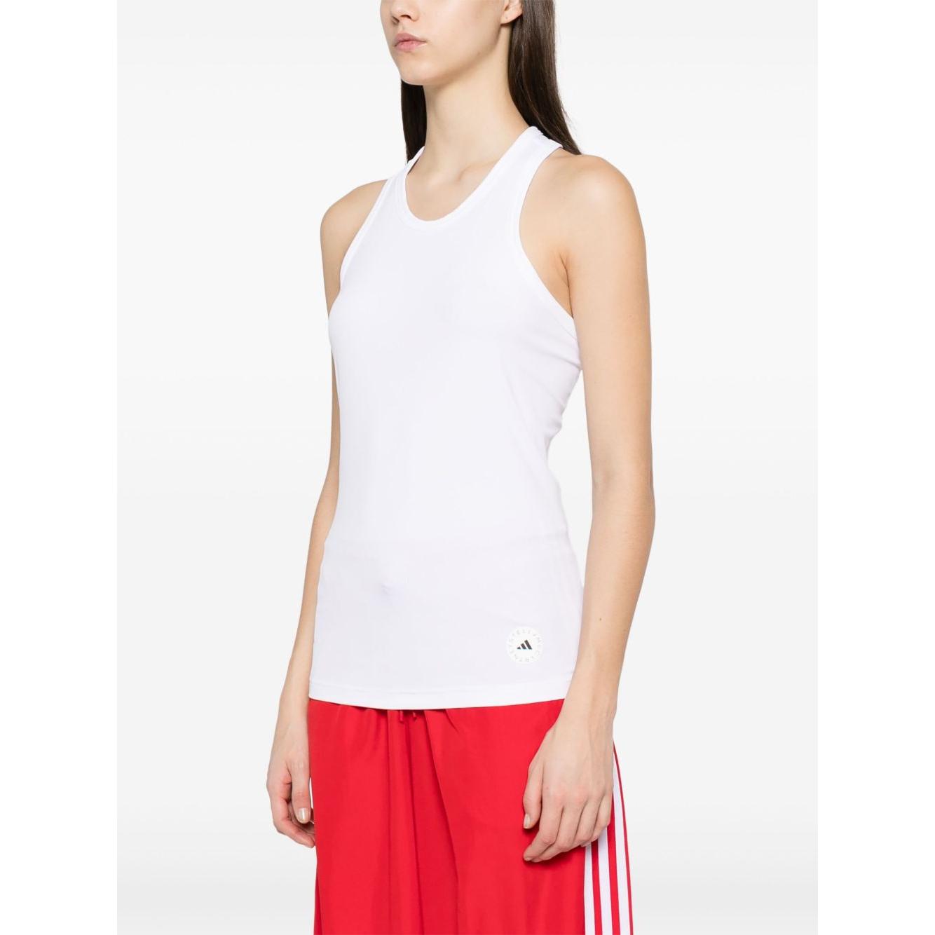 Adidas By Stella McCartney Ribbed tank top Topwear Adidas By Stella McCartney White Smoke