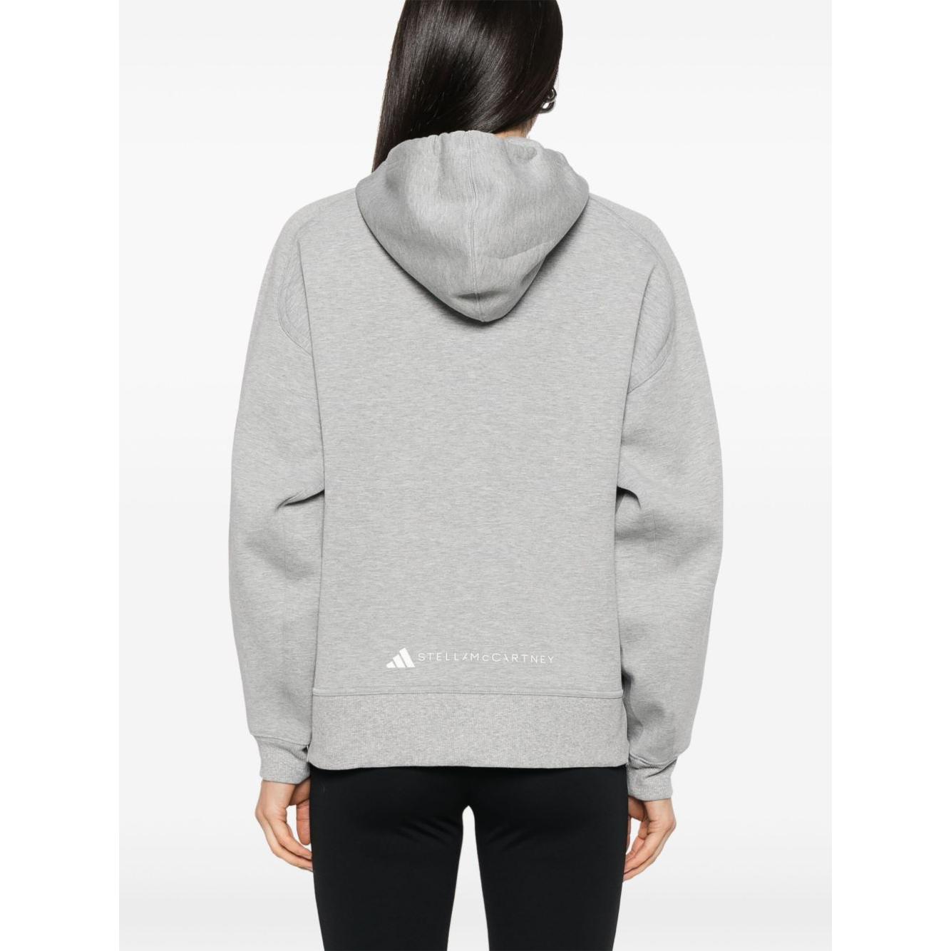 Adidas By Stella McCartney organic cotton hoodie Topwear Adidas By Stella McCartney Light Gray