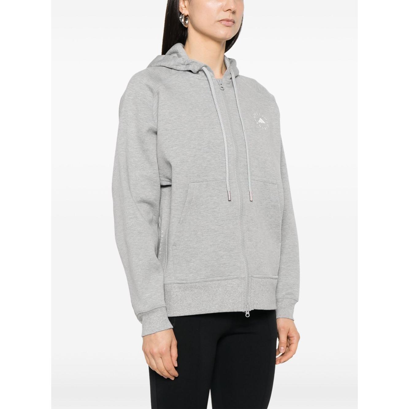 Adidas By Stella McCartney organic cotton hoodie Topwear Adidas By Stella McCartney Light Gray