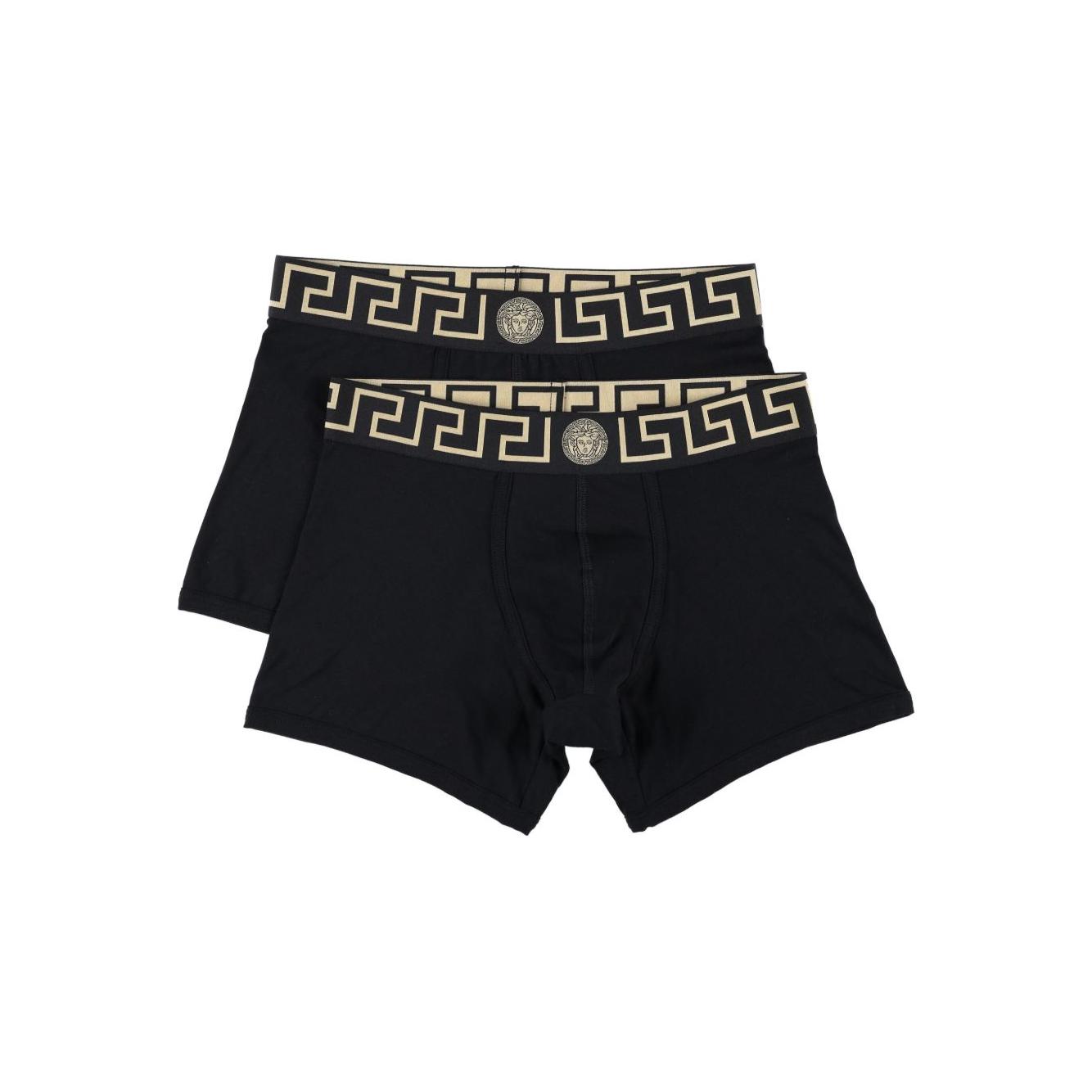 Versace Greca Border long boxers Beachwear & underwear Versace Black