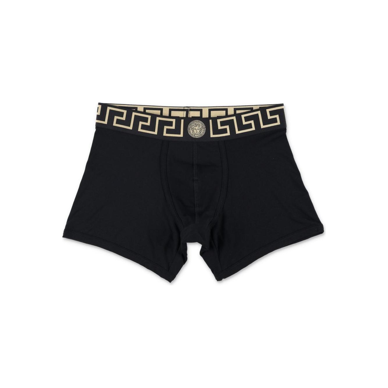 Versace Greca Border long boxers Beachwear & underwear Versace Black