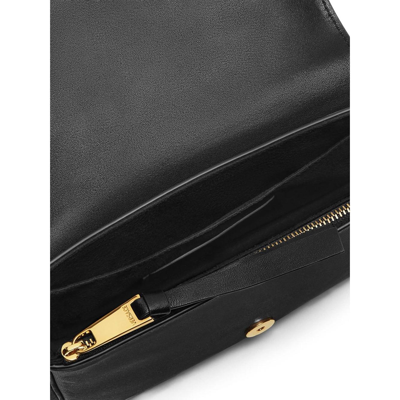Versace tag mini bag Clutches Versace Dark Slate Gray