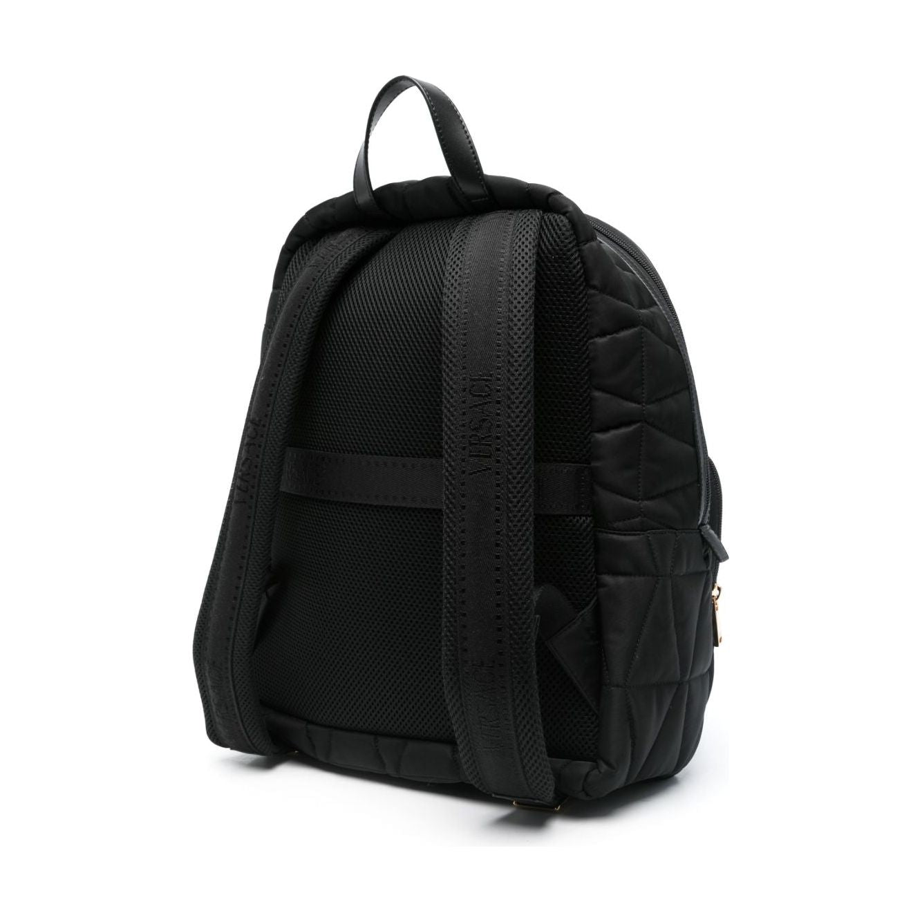 Versace logo-lettering backpack Backpacks Versace Black
