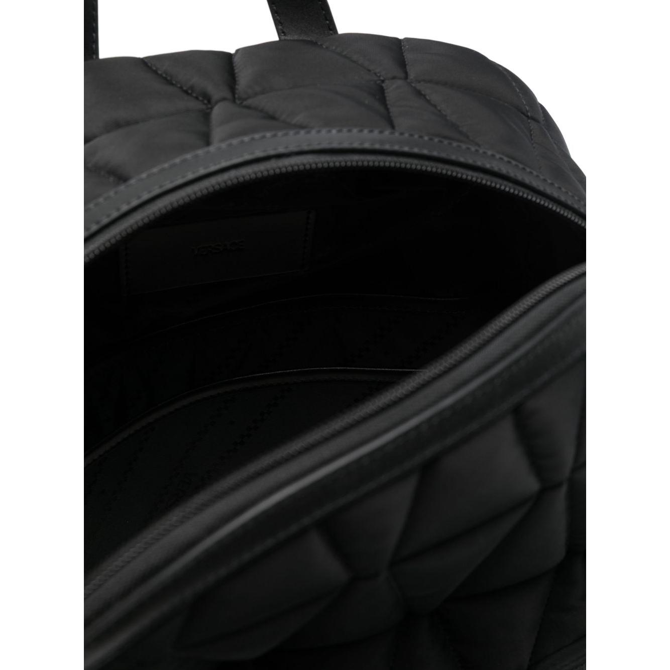 Versace logo-lettering backpack Backpacks Versace Black