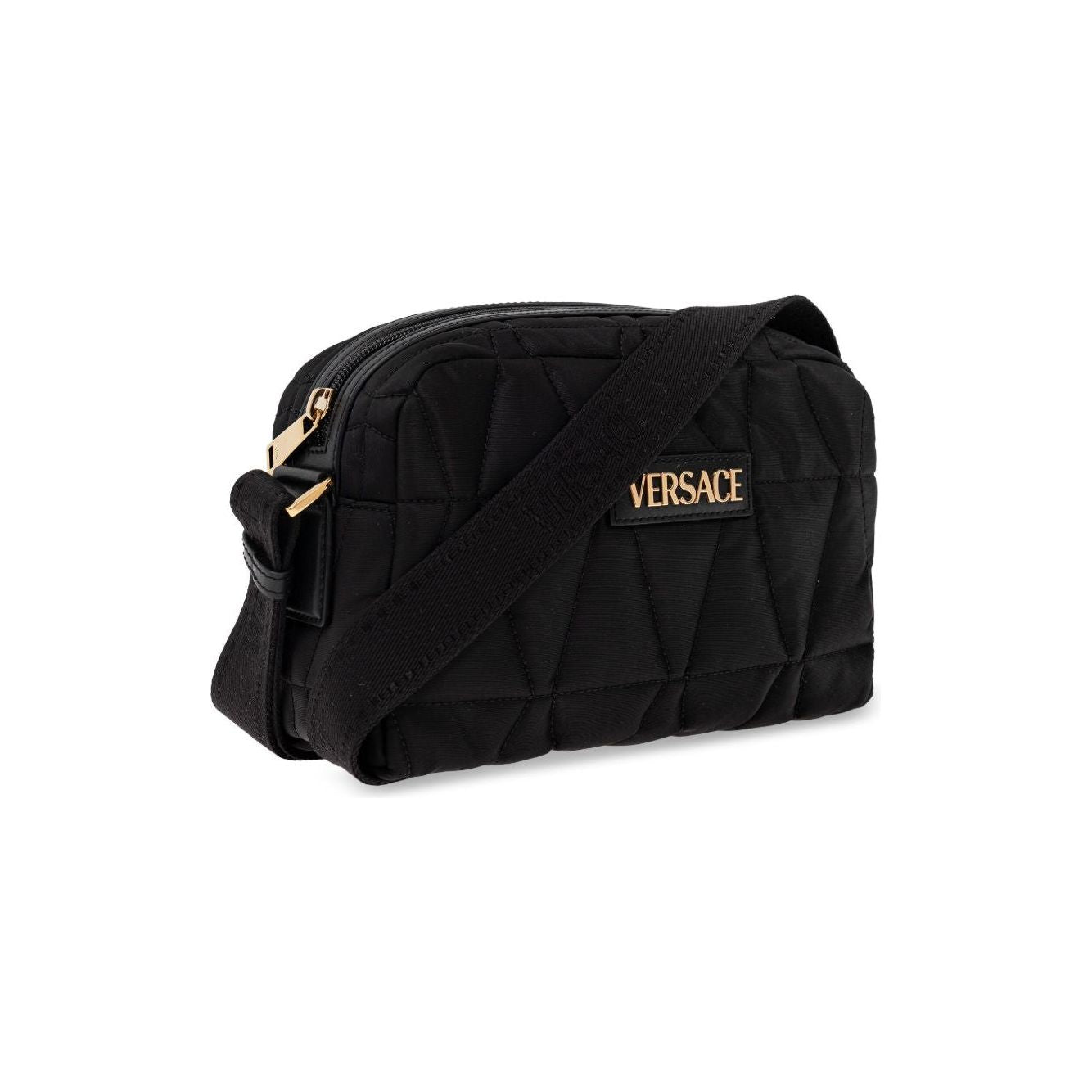 Versace shoulder bag with applied logo Shoulder Versace Black