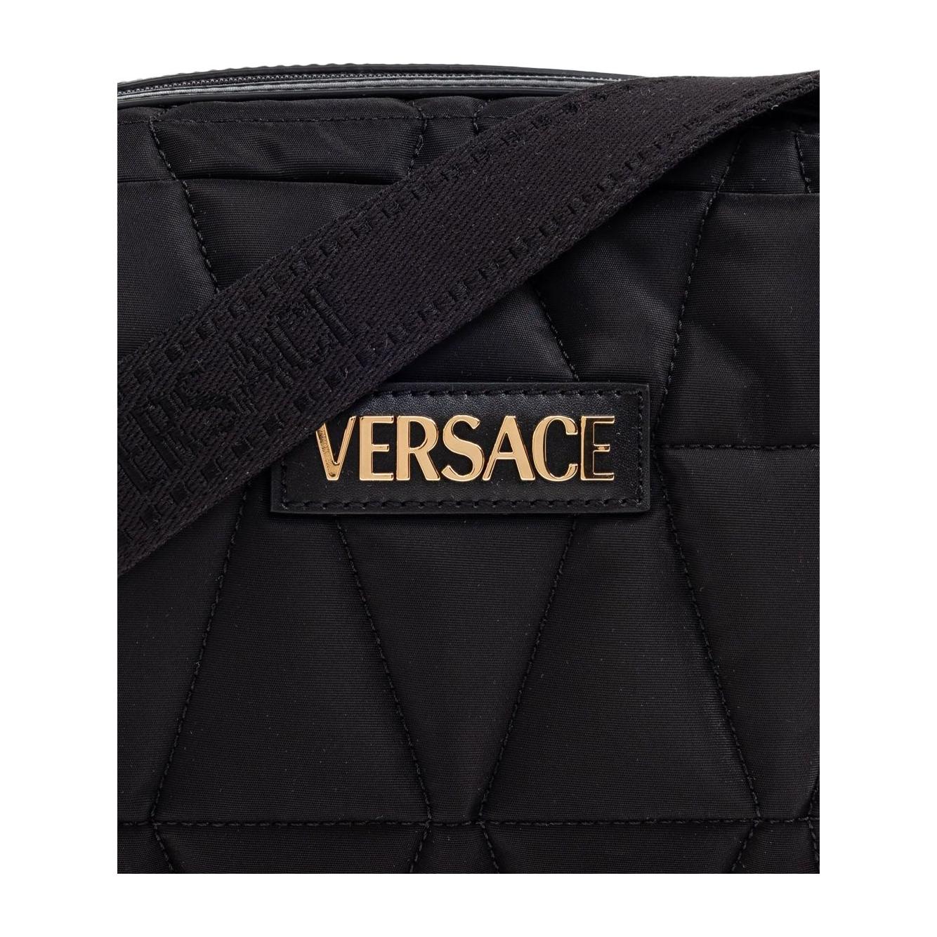 Versace shoulder bag with applied logo Shoulder Versace Black