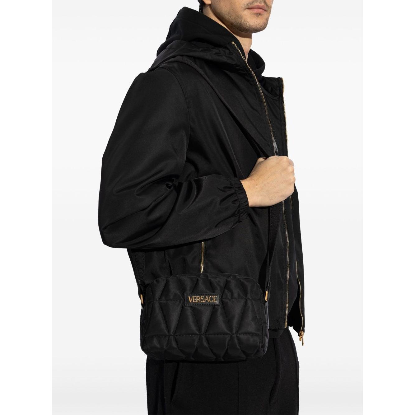 Versace shoulder bag with applied logo Shoulder Versace White Smoke