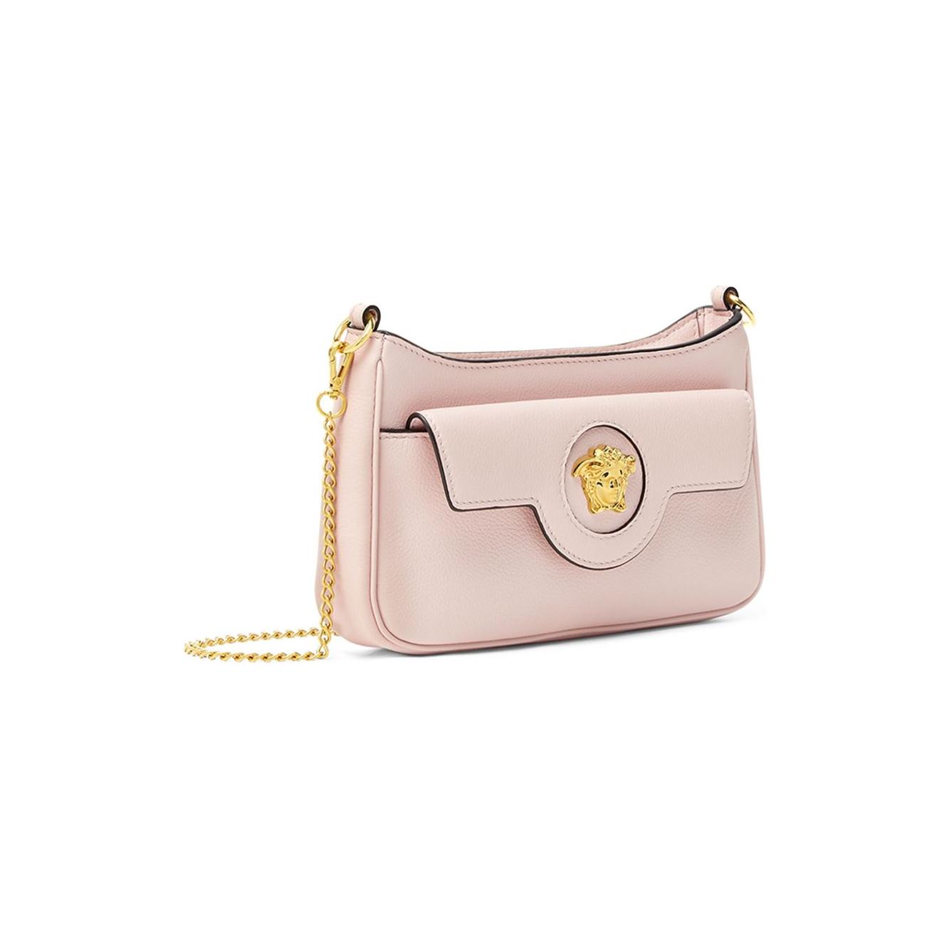 Versace La Medusa Cross Body Bag Clutches Versace Light Gray