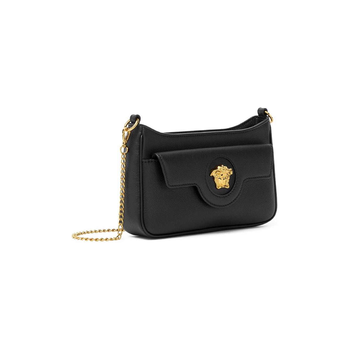Versace La Medusa Cross Body Bag Clutches Versace Dark Slate Gray