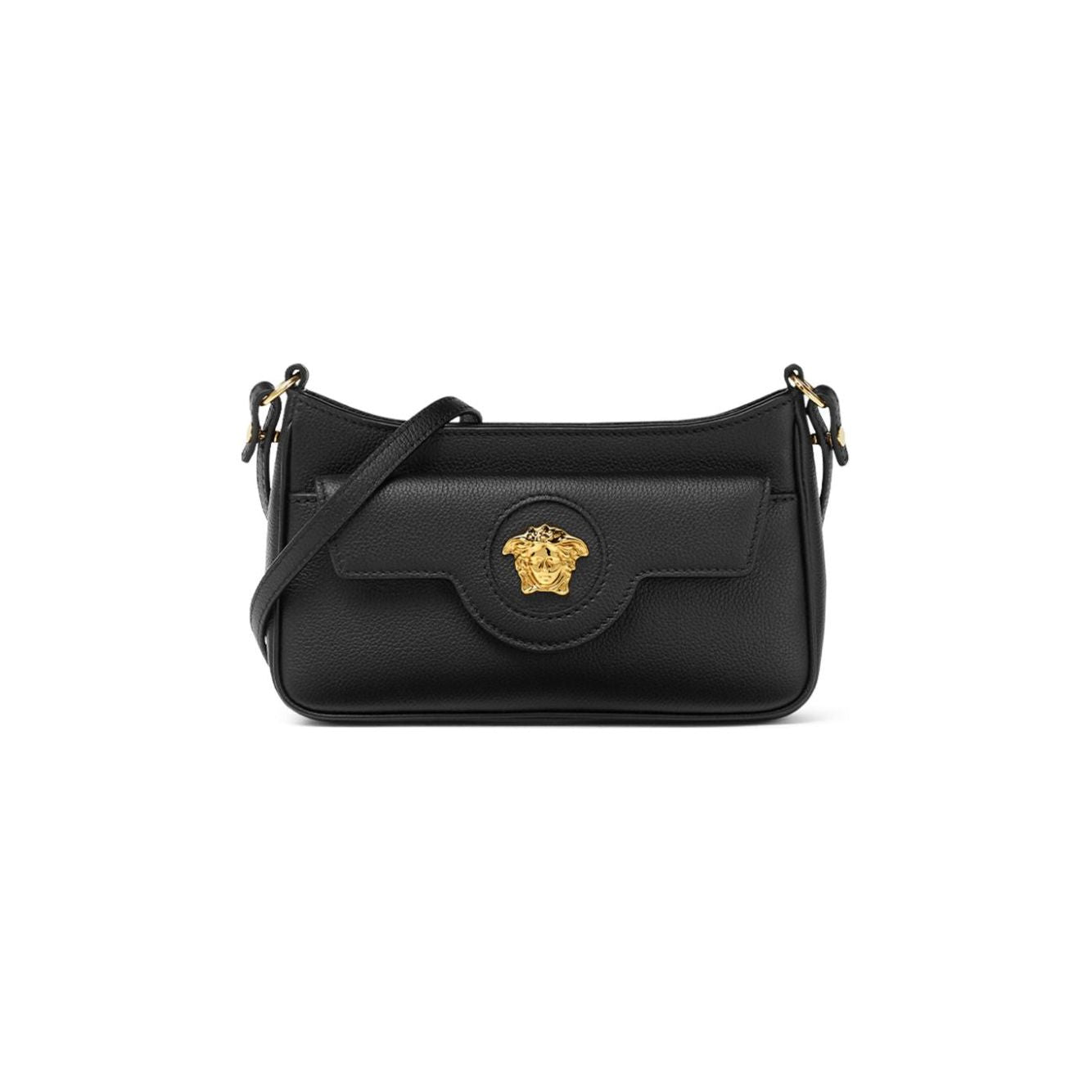 Versace La Medusa Cross Body Bag Clutches Versace Dark Slate Gray