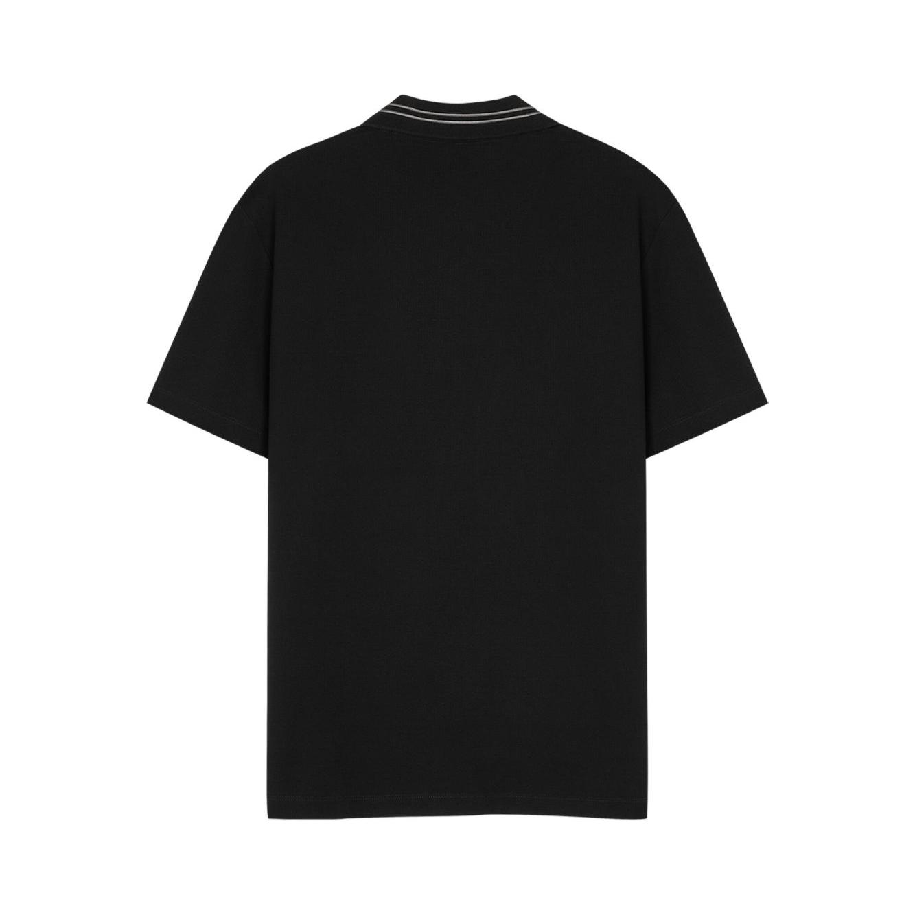 Versace Medusa embroidered polo Topwear Versace Black