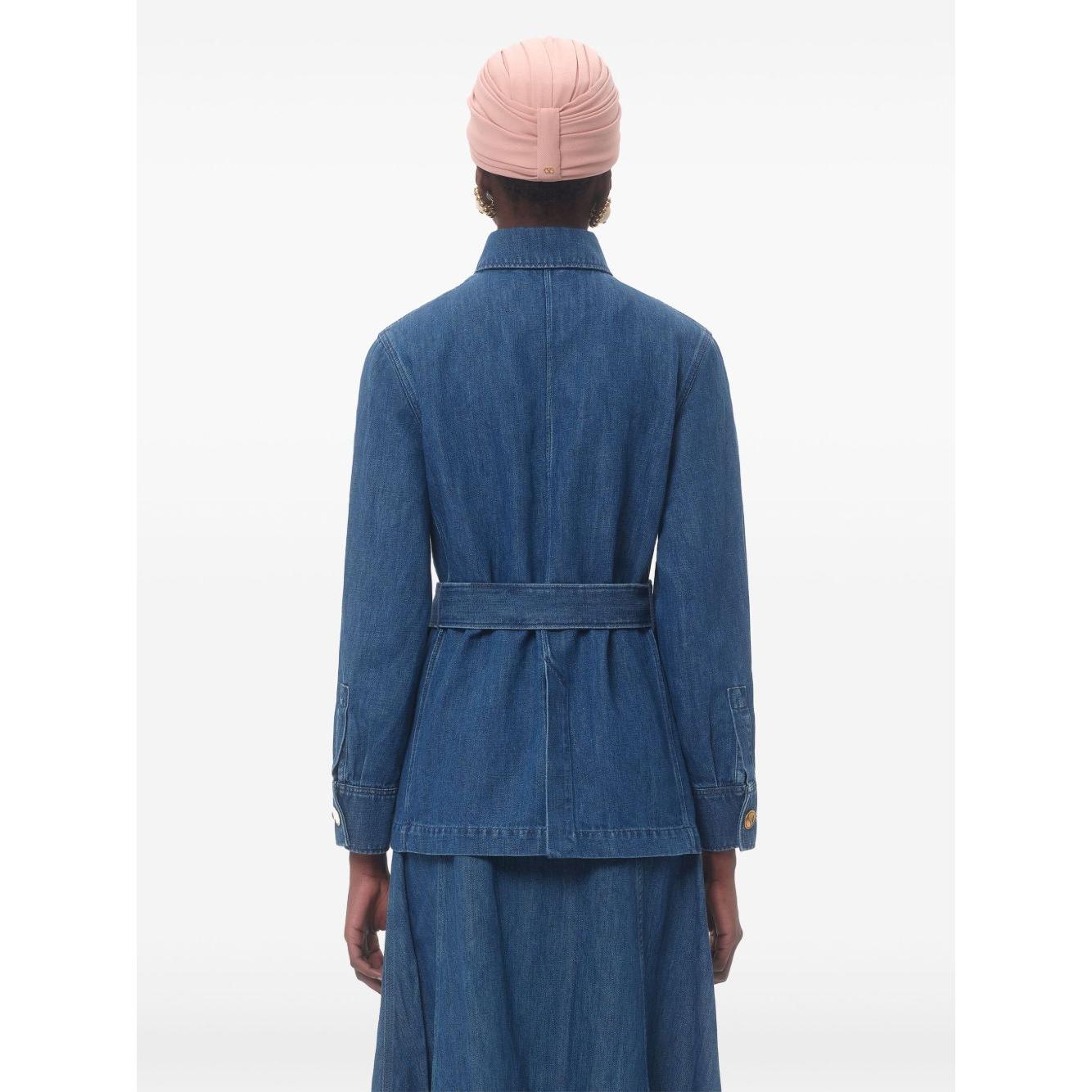 Valentino Sahariana denim jacket Jackets Valentino White Smoke