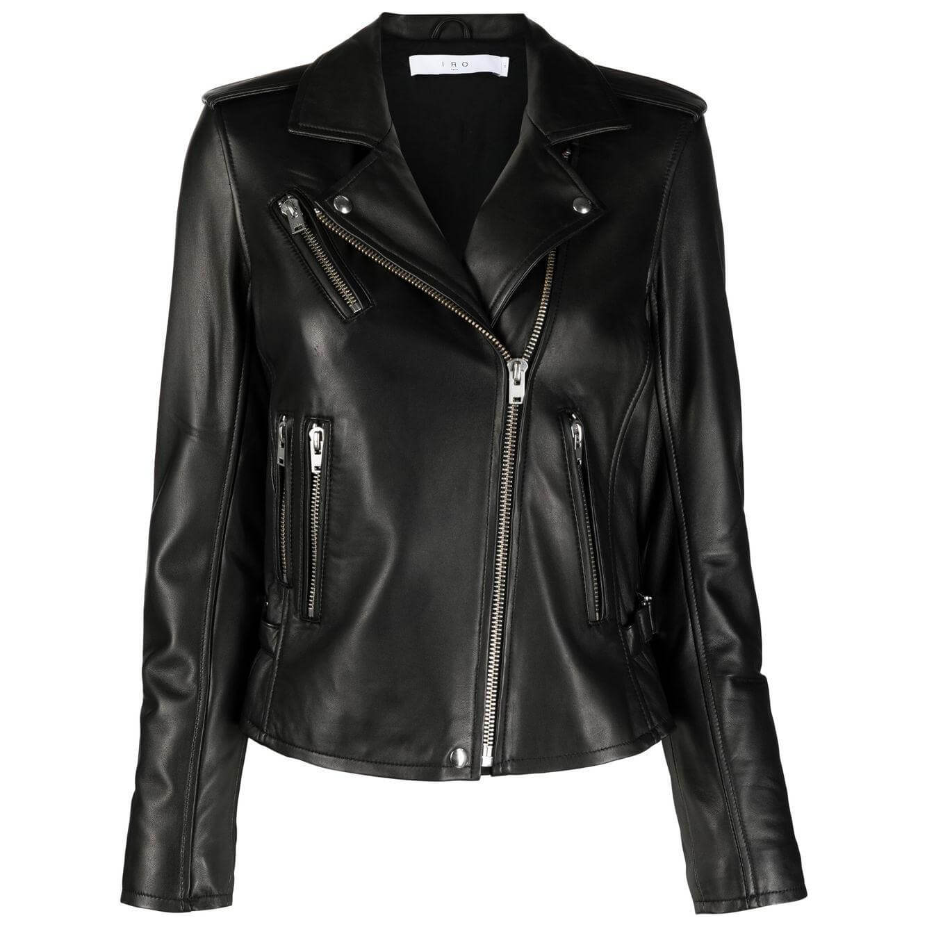 Iro Biker jacket with peak lapels Jackets Iro Black