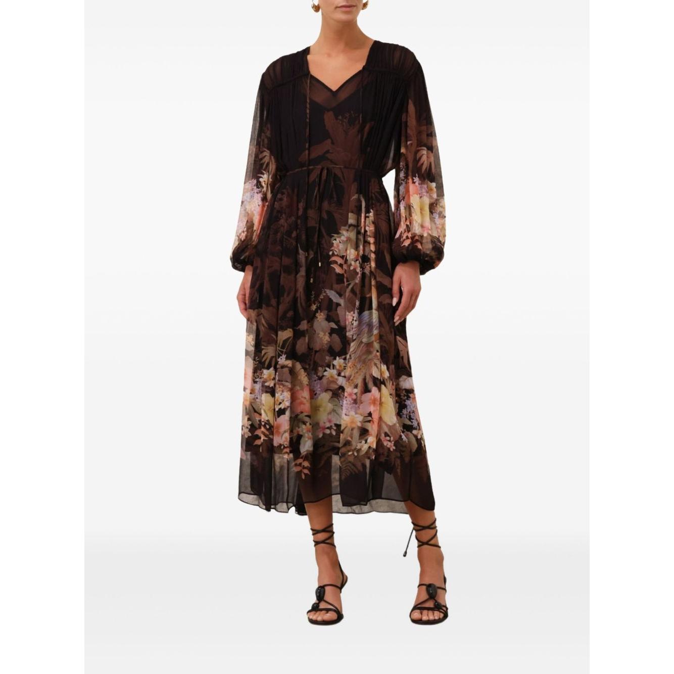 Zimmermann Illuminate Drawn Sheath Dress Dresses Zimmermann Black