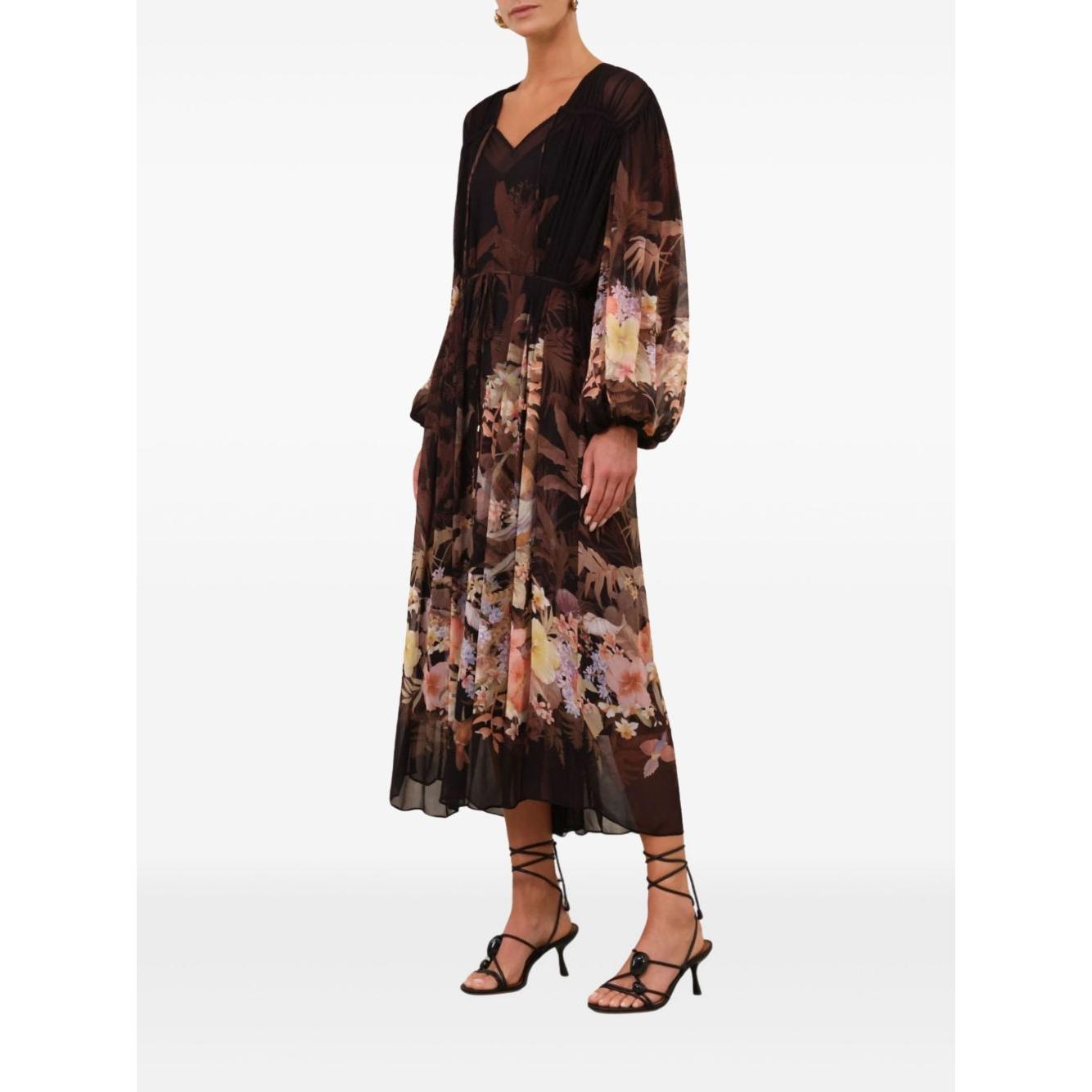 Zimmermann Illuminate Drawn Sheath Dress Dresses Zimmermann Dark Slate Gray