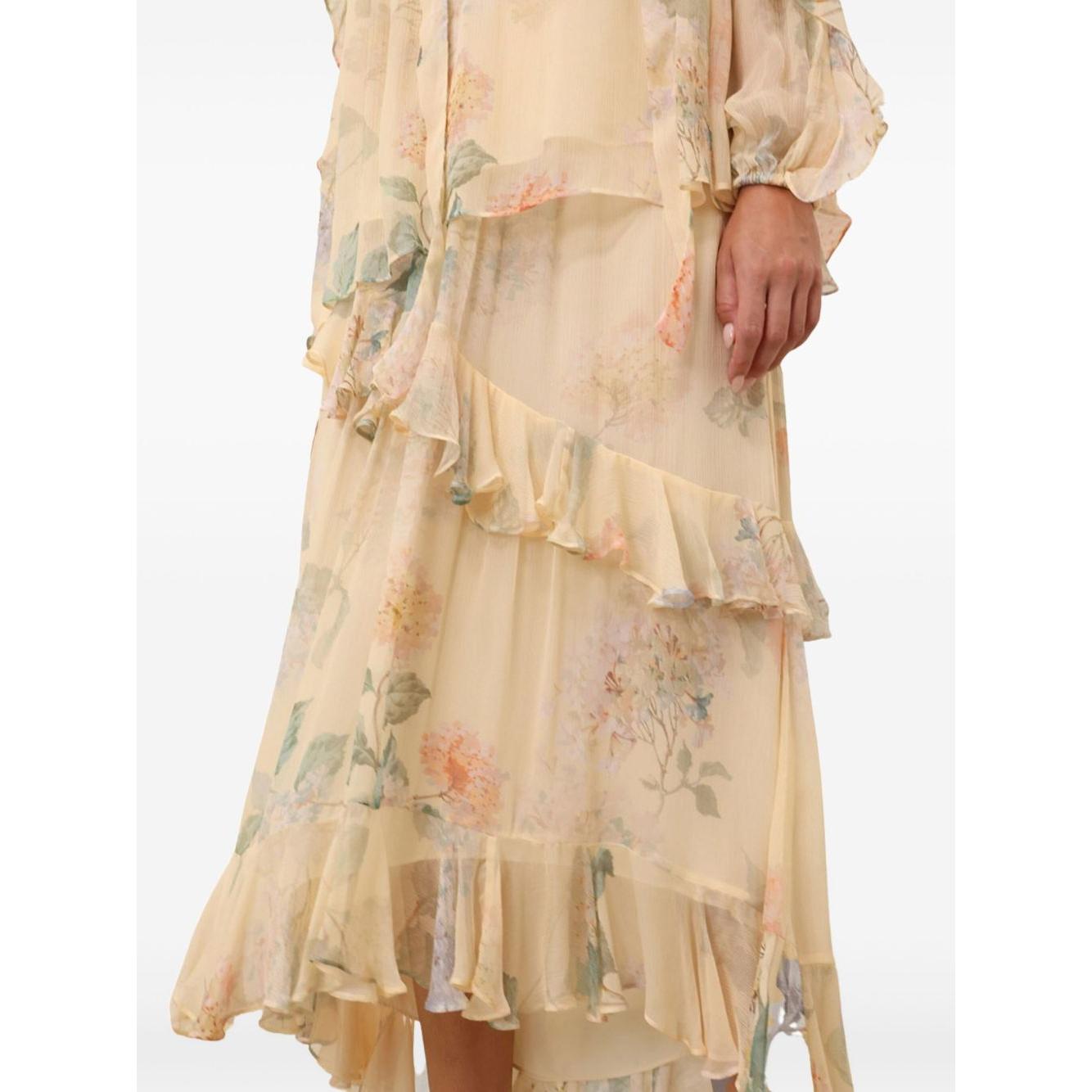 Zimmermann Illuminate Asymmetric Skirt Skirts Zimmermann Wheat