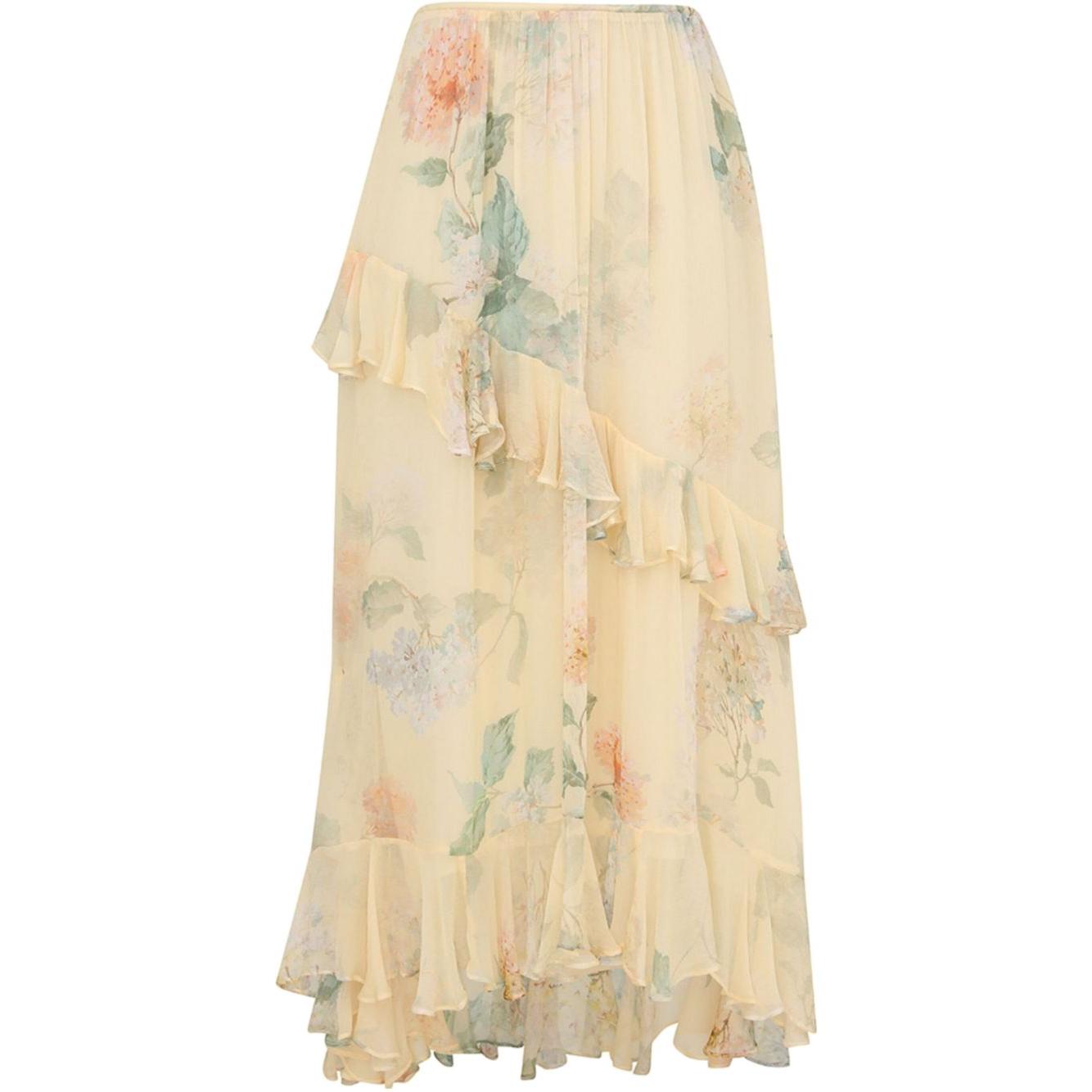 Zimmermann Illuminate Asymmetric Skirt Skirts Zimmermann Wheat