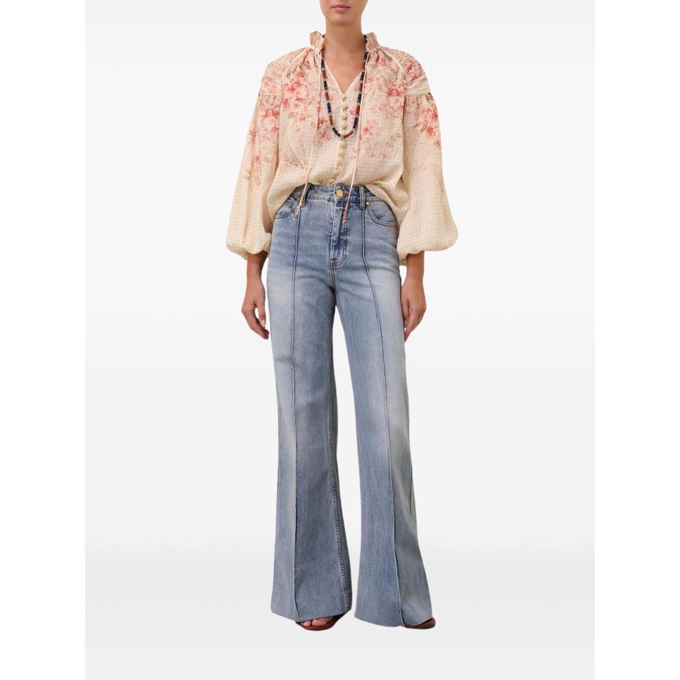 Zimmermann Illuminate blouse Shirts Zimmermann White Smoke