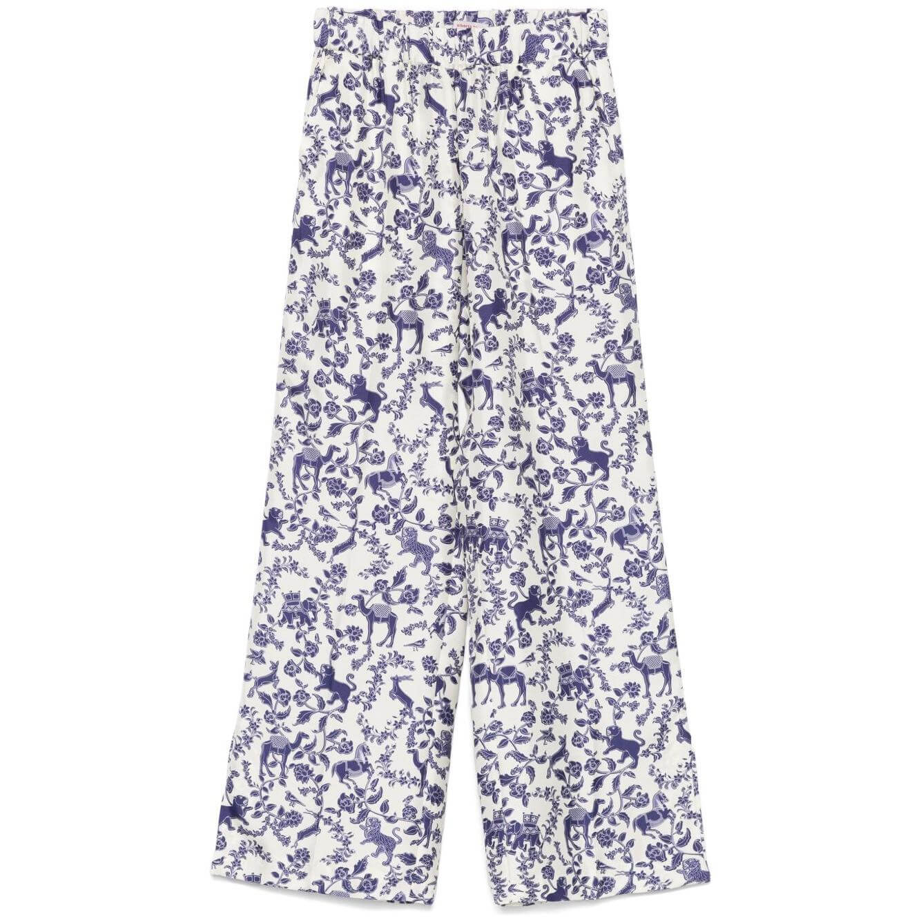 Alberto Biani printed trousers Trousers Alberto Biani Light Gray