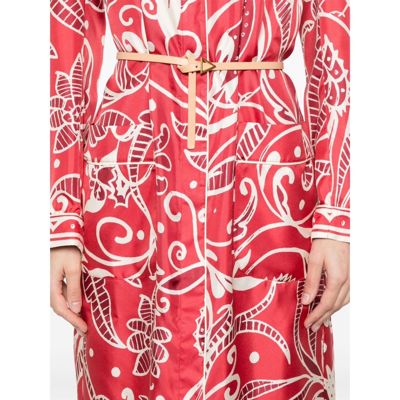 F.R.S . F.R.S. Chemisier with print Dresses F.R.S . Maroon