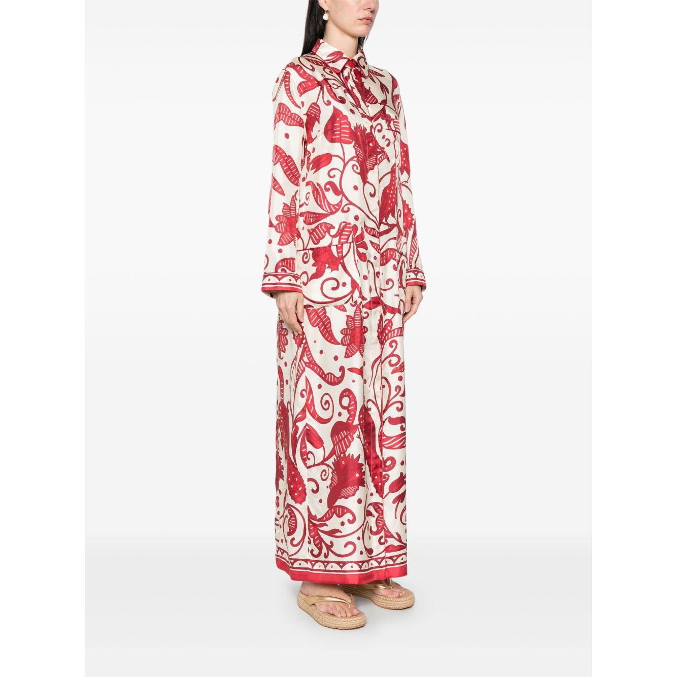 F.R.S . F.R.S. Silk crepe long kaftan dress Dresses F.R.S . White Smoke