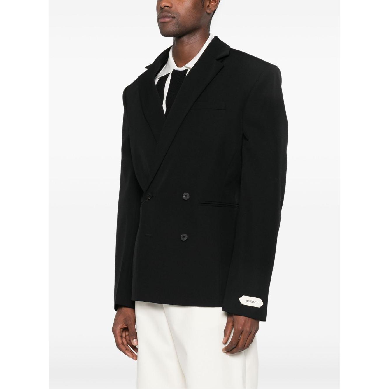 JACQUEMUS Jackets Black Jackets JACQUEMUS White Smoke