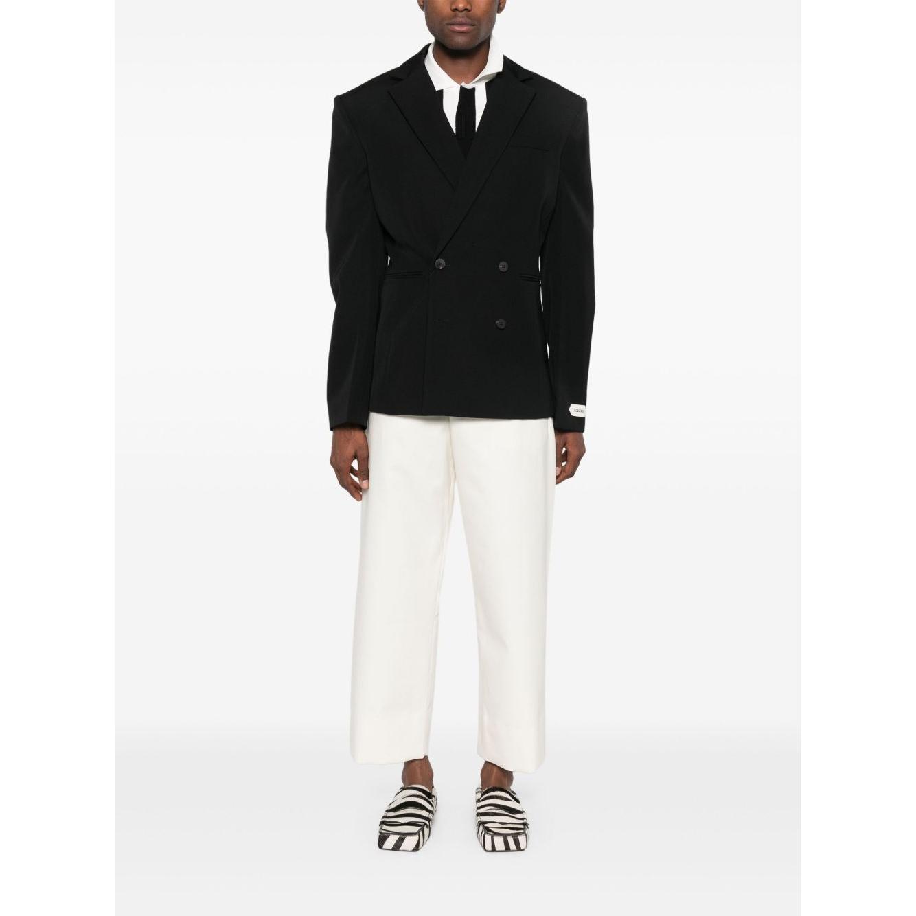 JACQUEMUS Jackets Black Jackets JACQUEMUS White Smoke