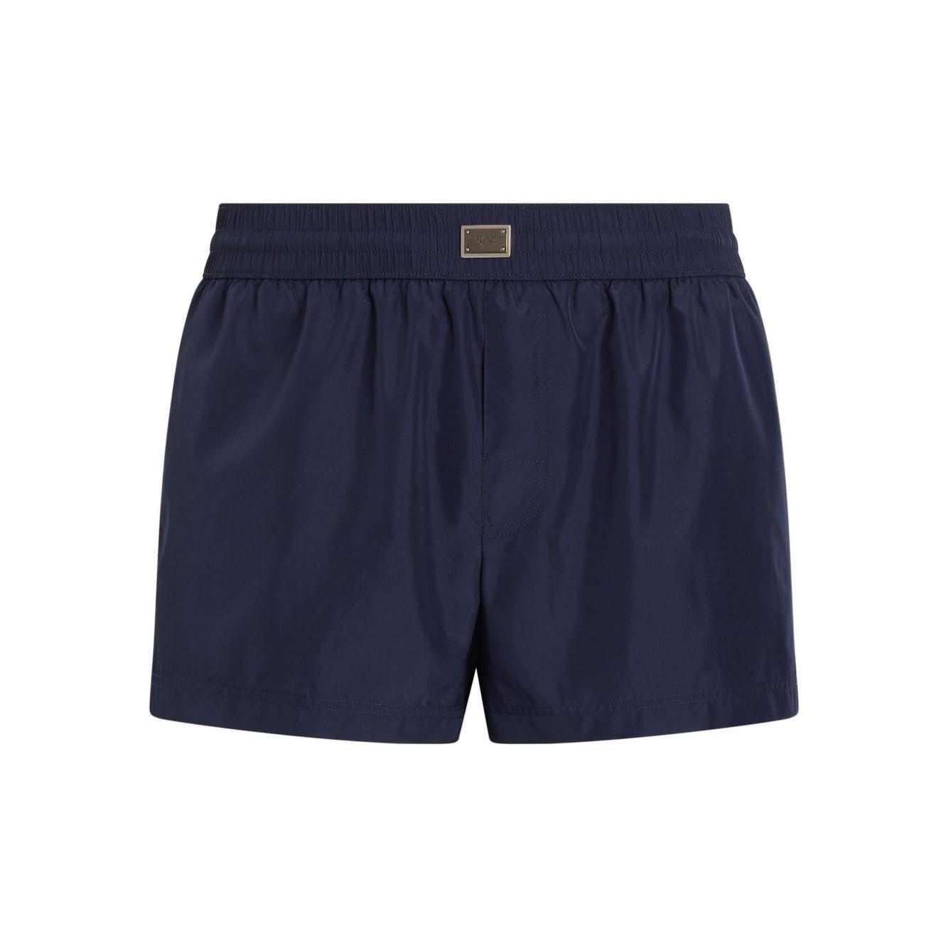 Dolce & Gabbana logo-plaque swim shorts Beachwear & underwear Dolce & Gabbana Dark Slate Gray
