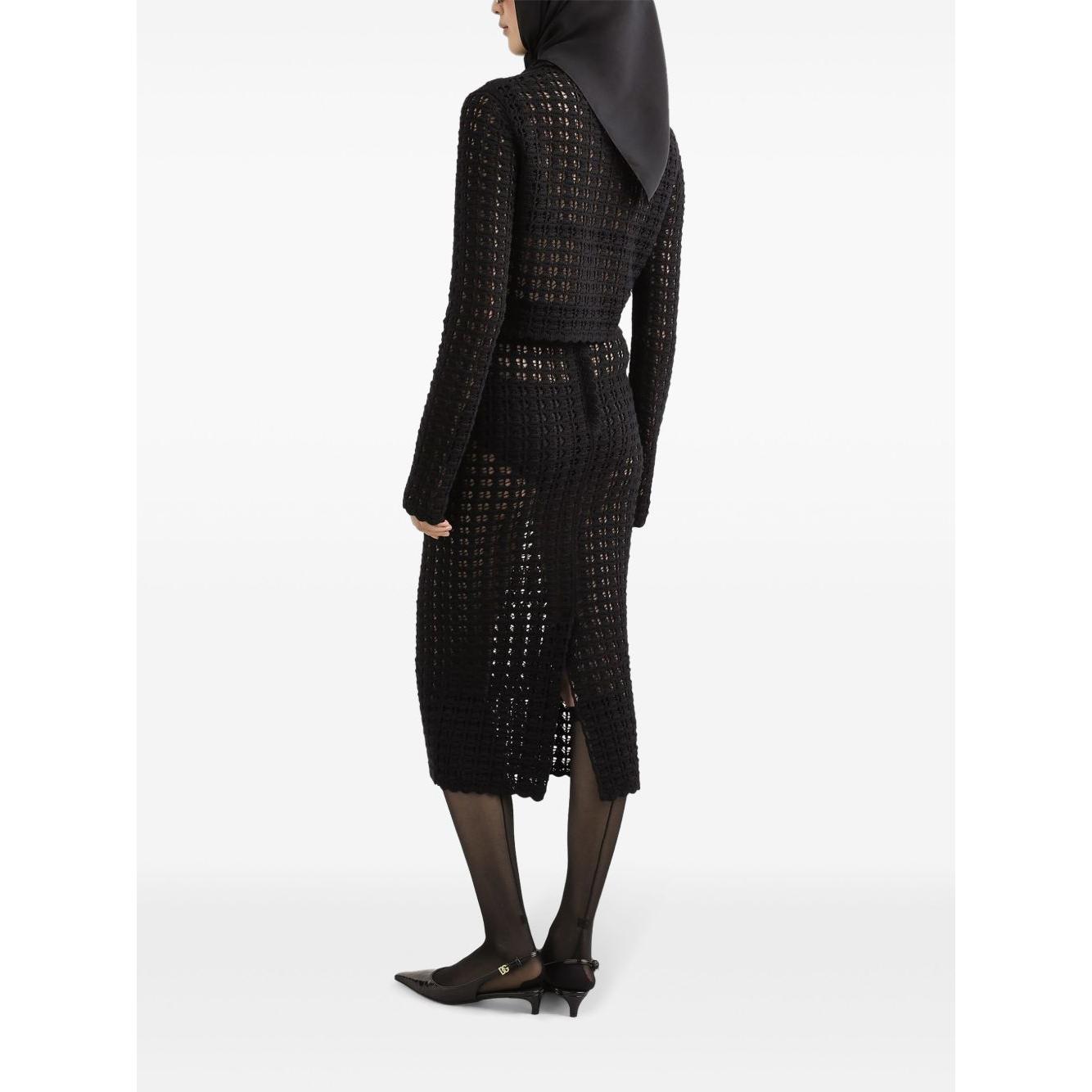 Dolce & Gabbana knitted midi skirt Skirts Dolce & Gabbana Black