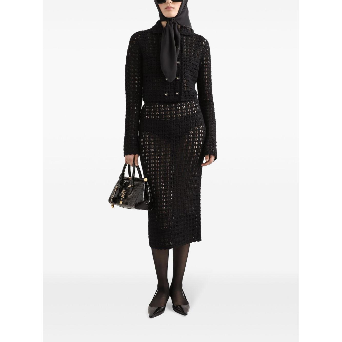 Dolce & Gabbana knitted midi skirt Skirts Dolce & Gabbana Black