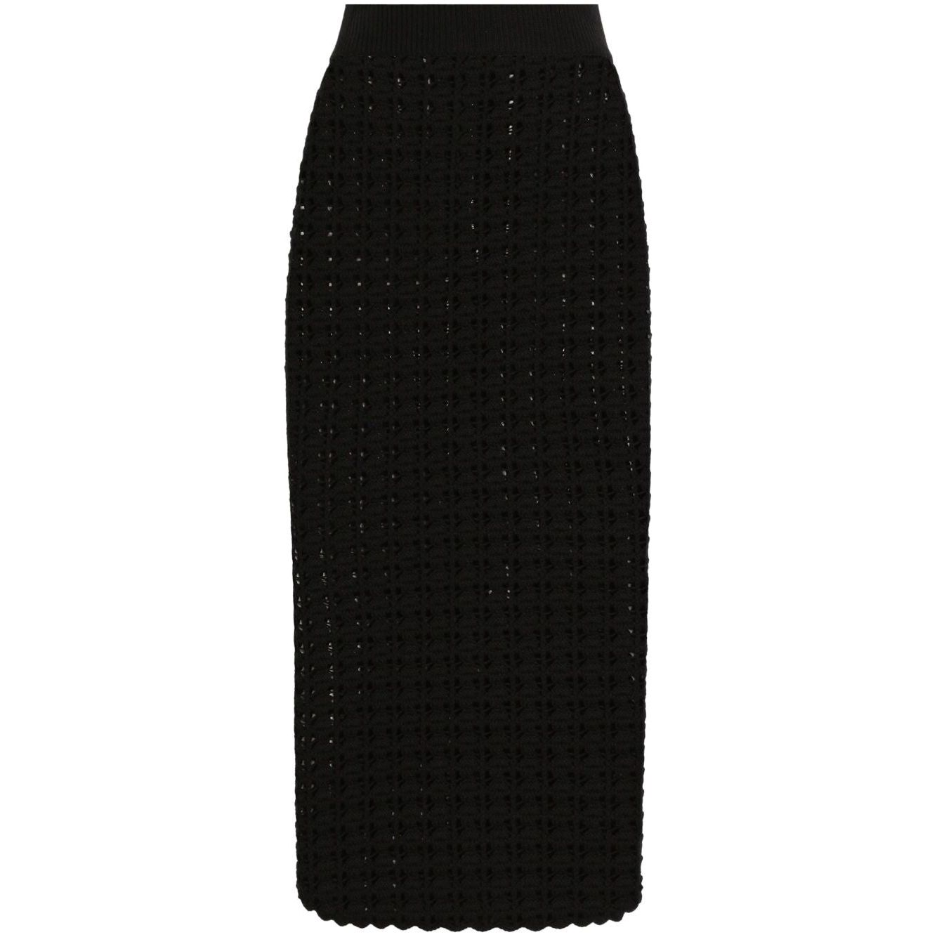 Dolce & Gabbana knitted midi skirt Skirts Dolce & Gabbana Black