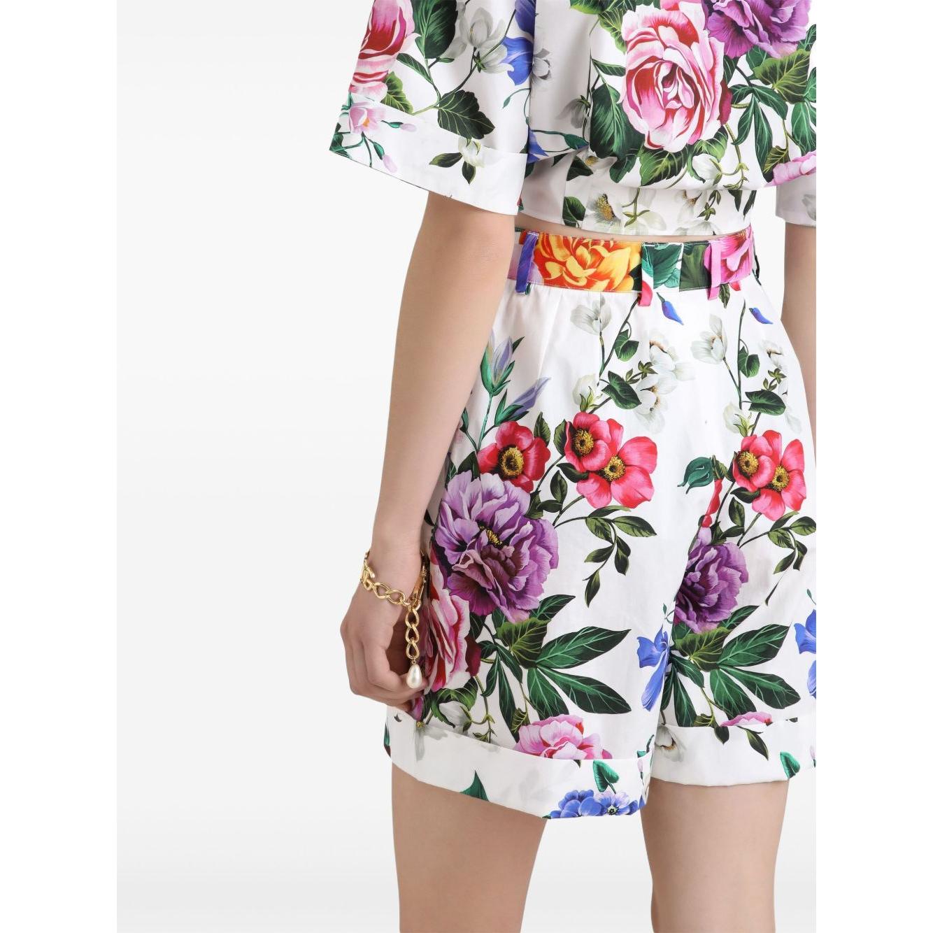 Dolce & Gabbana floral print shorts Short trousers Dolce & Gabbana Misty Rose