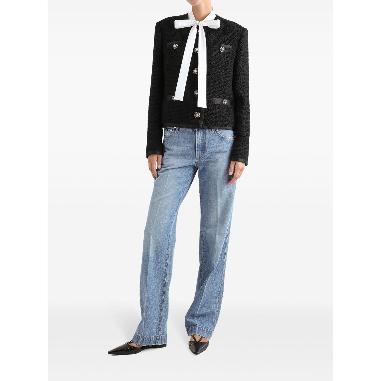 Dolce & Gabbana loose denim jeans with broken crease Jeans Dolce & Gabbana Dark Slate Gray
