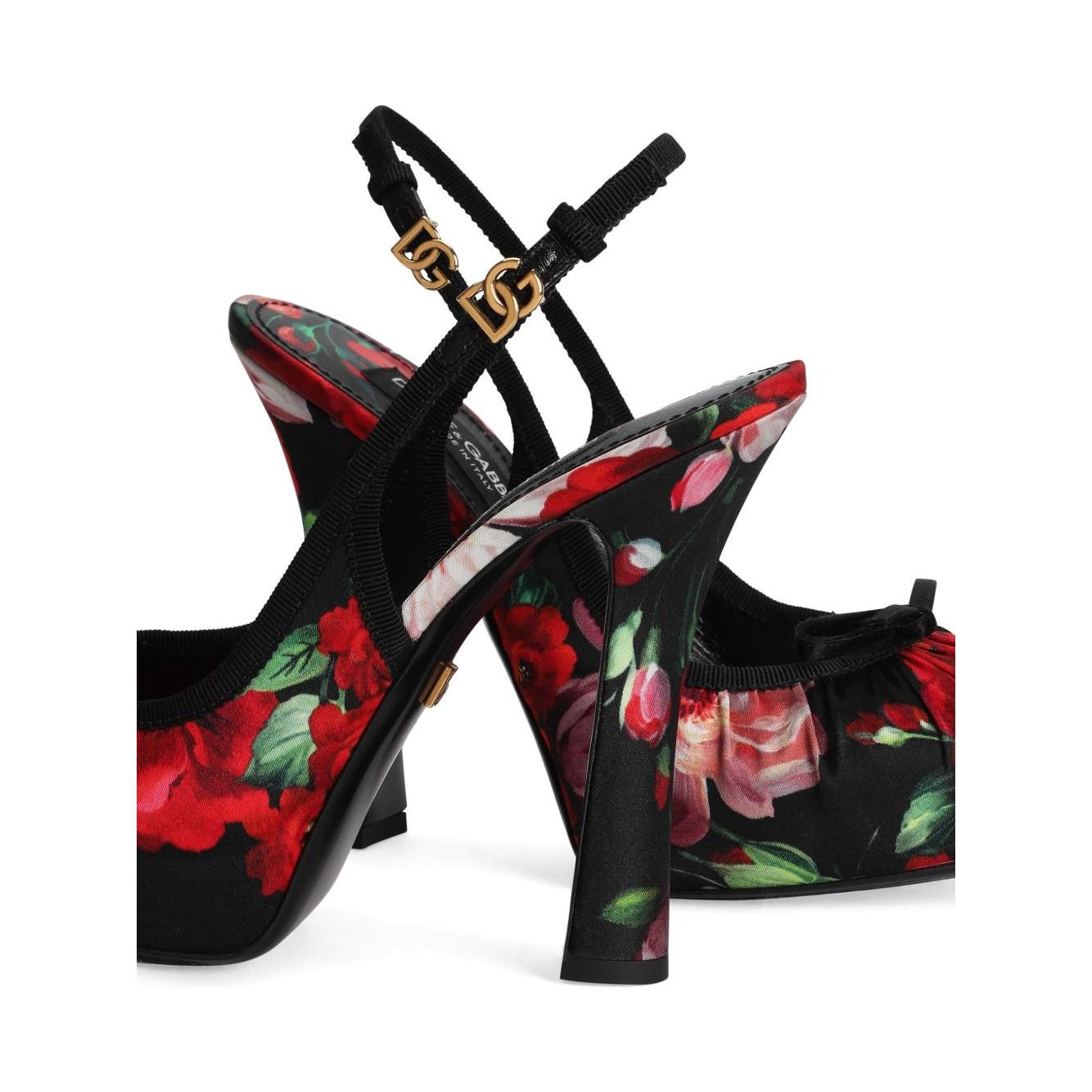 Dolce & Gabbana satin slingbacks