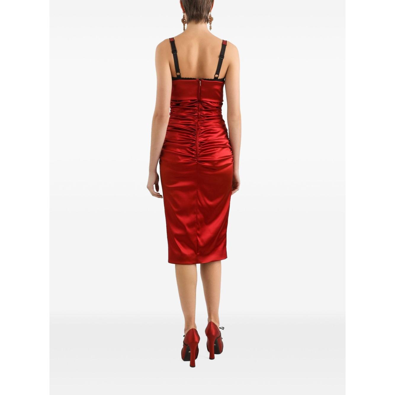 Dolce & Gabbana mid-length strapless dress Dresses Dolce & Gabbana White Smoke