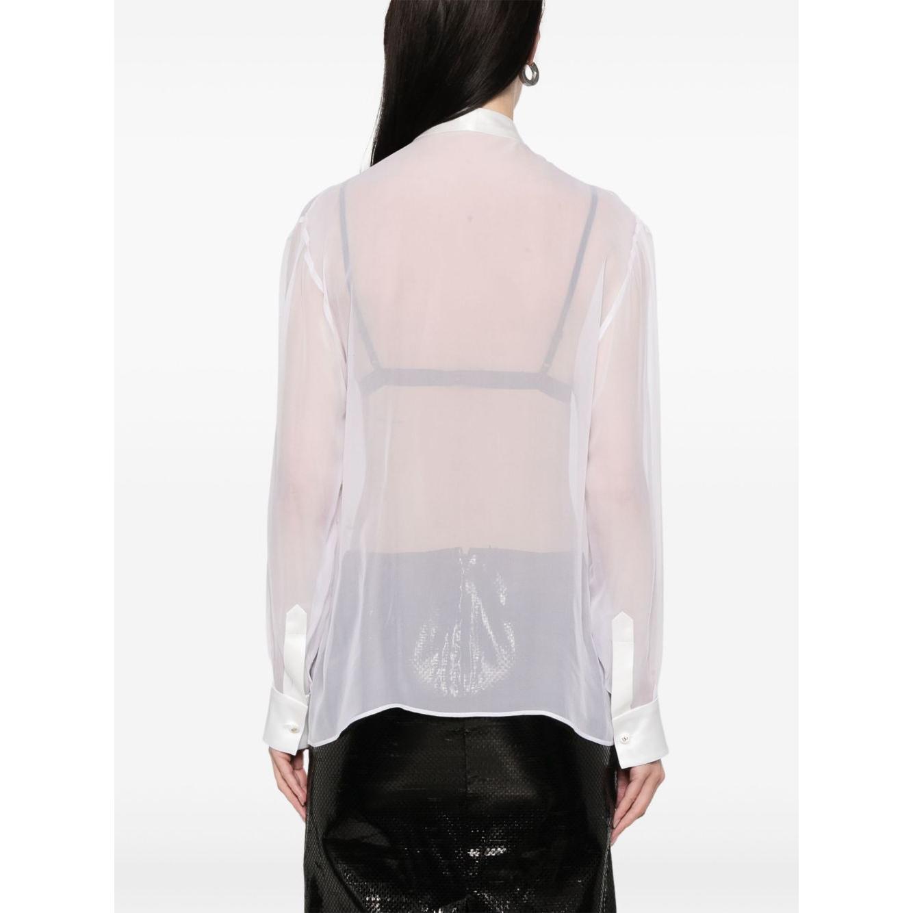 Dolce & Gabbana bow-detail shirt Shirts Dolce & Gabbana Lavender