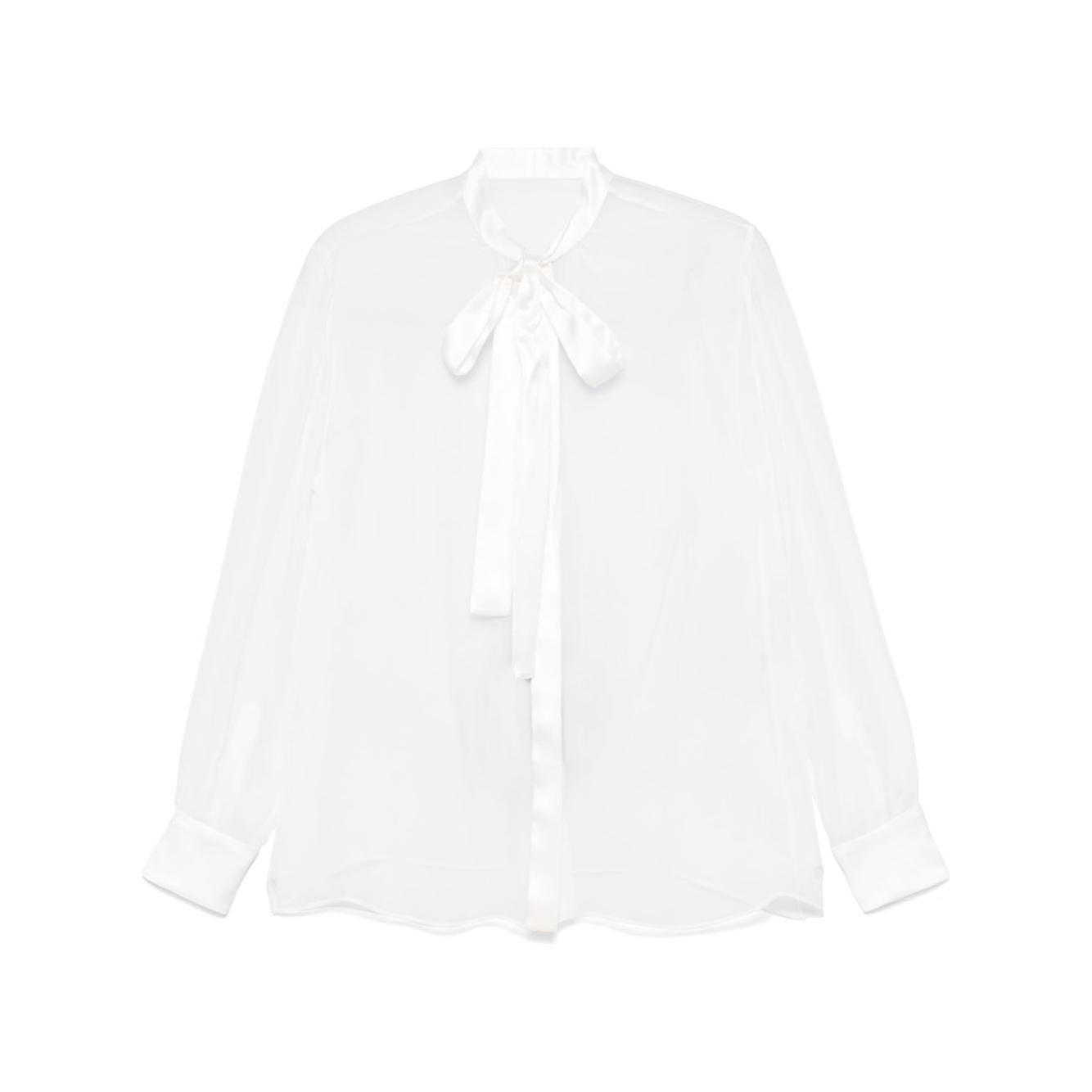 Dolce & Gabbana bow-detail shirt Shirts Dolce & Gabbana White Smoke