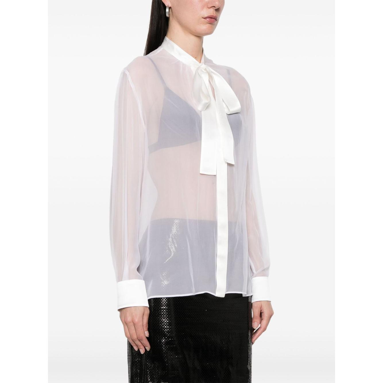 Dolce & Gabbana bow-detail shirt Shirts Dolce & Gabbana Lavender