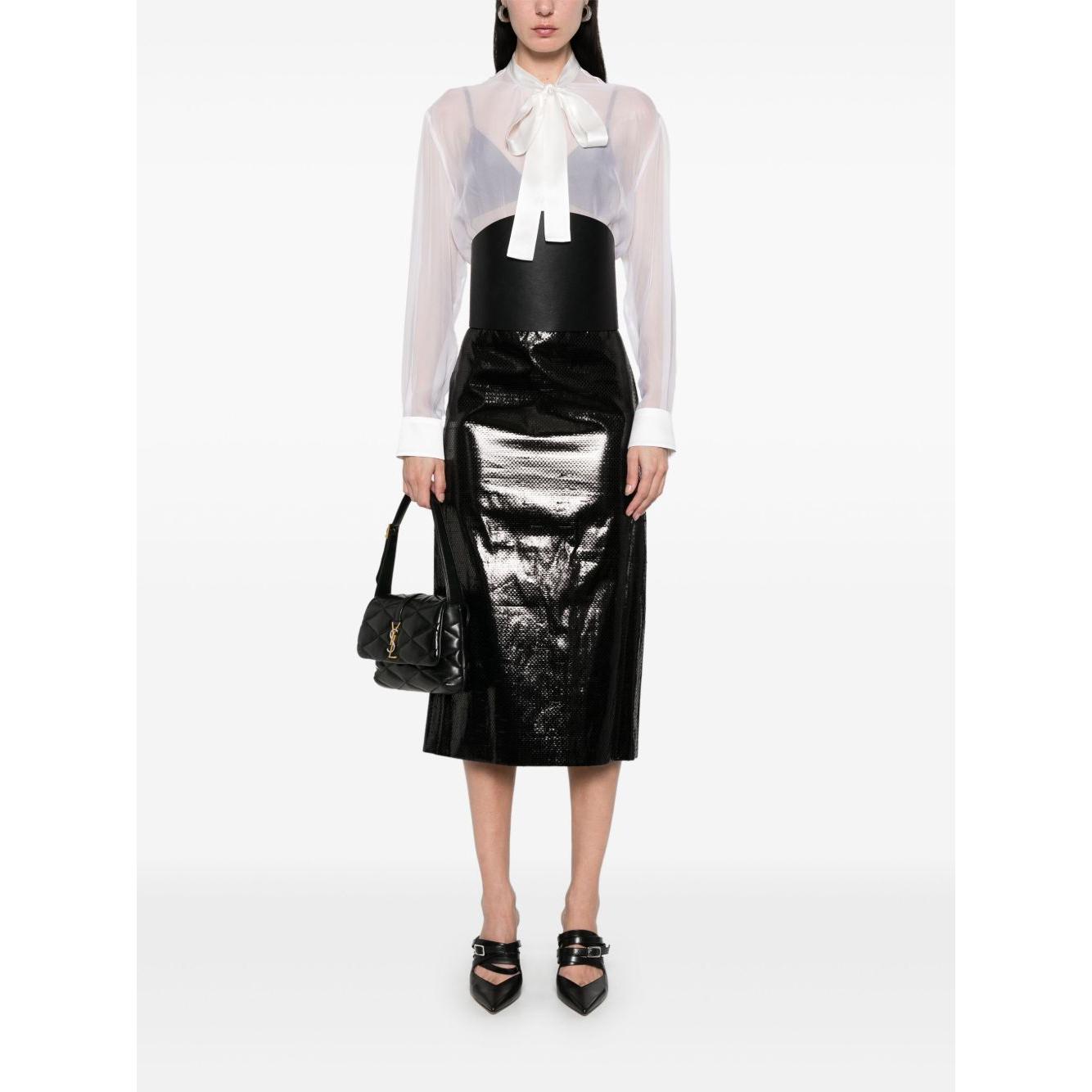 Dolce & Gabbana bow-detail shirt Shirts Dolce & Gabbana White Smoke