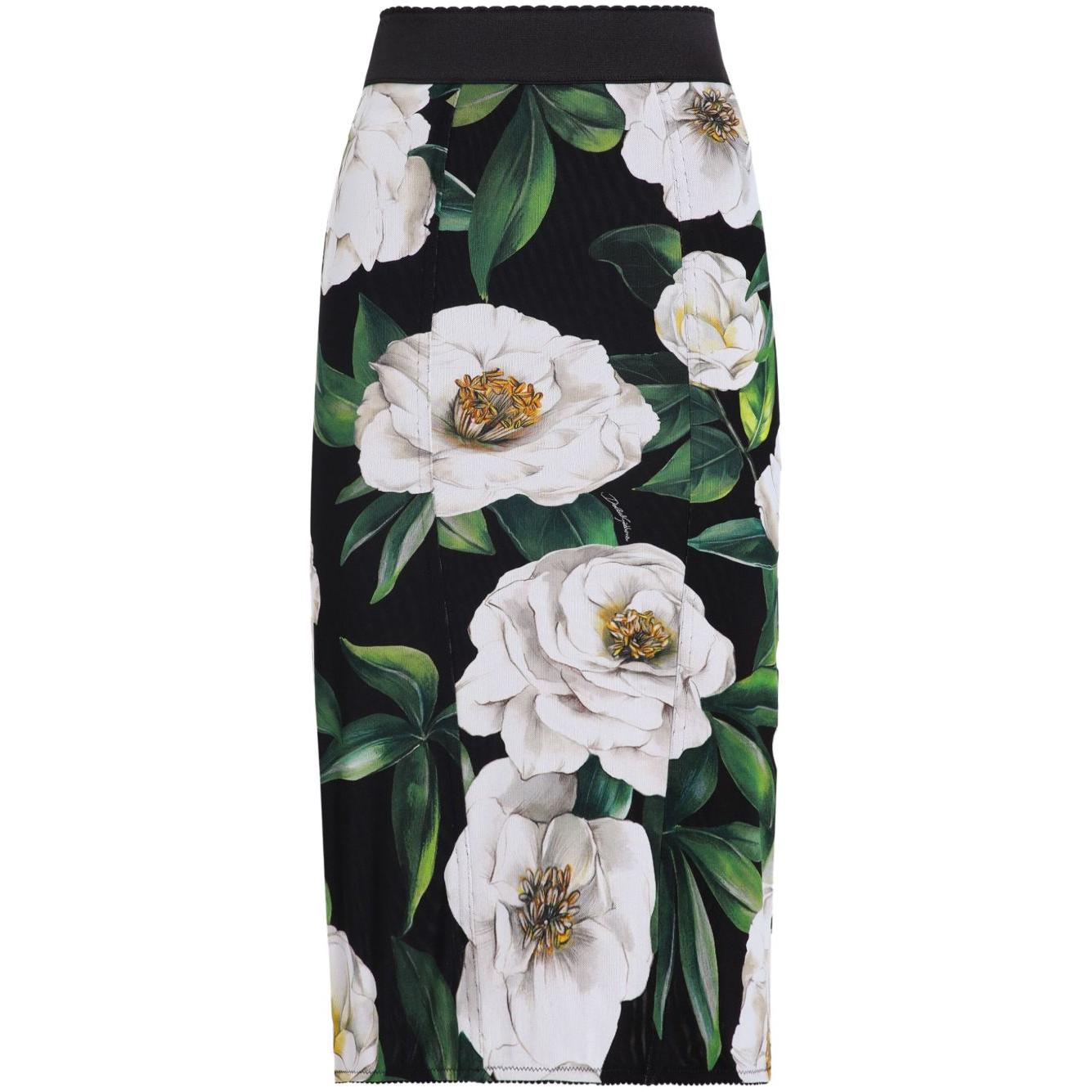 Dolce & Gabbana Floral print elastic pencil skirt