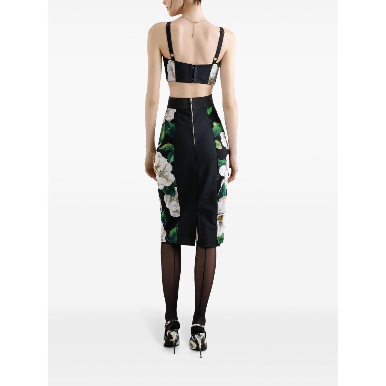 Dolce & Gabbana Floral print elastic pencil skirt