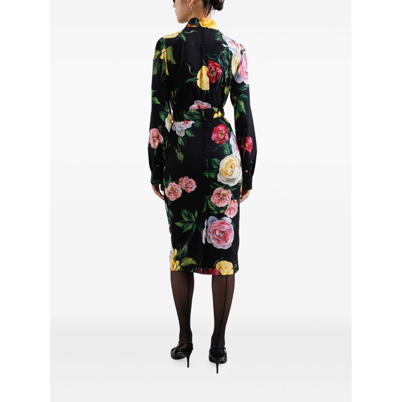 Dolce & Gabbana silk-charmeuse shirt Shirts Dolce & Gabbana Black