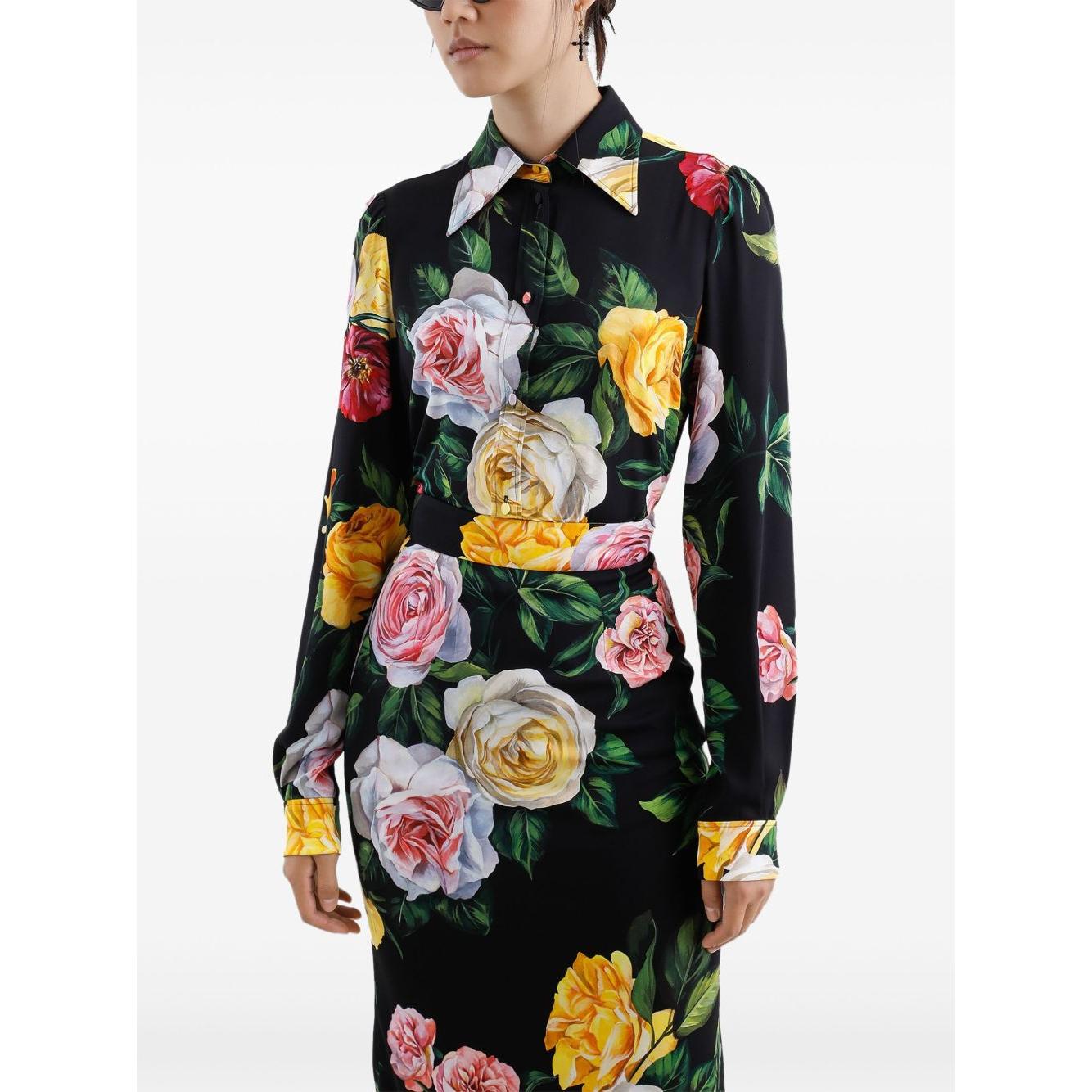 Dolce & Gabbana silk-charmeuse shirt Shirts Dolce & Gabbana Lavender