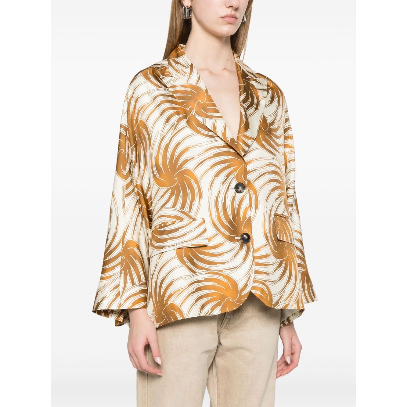 Alberto Biani graphic-print blazer Jackets Alberto Biani Sienna