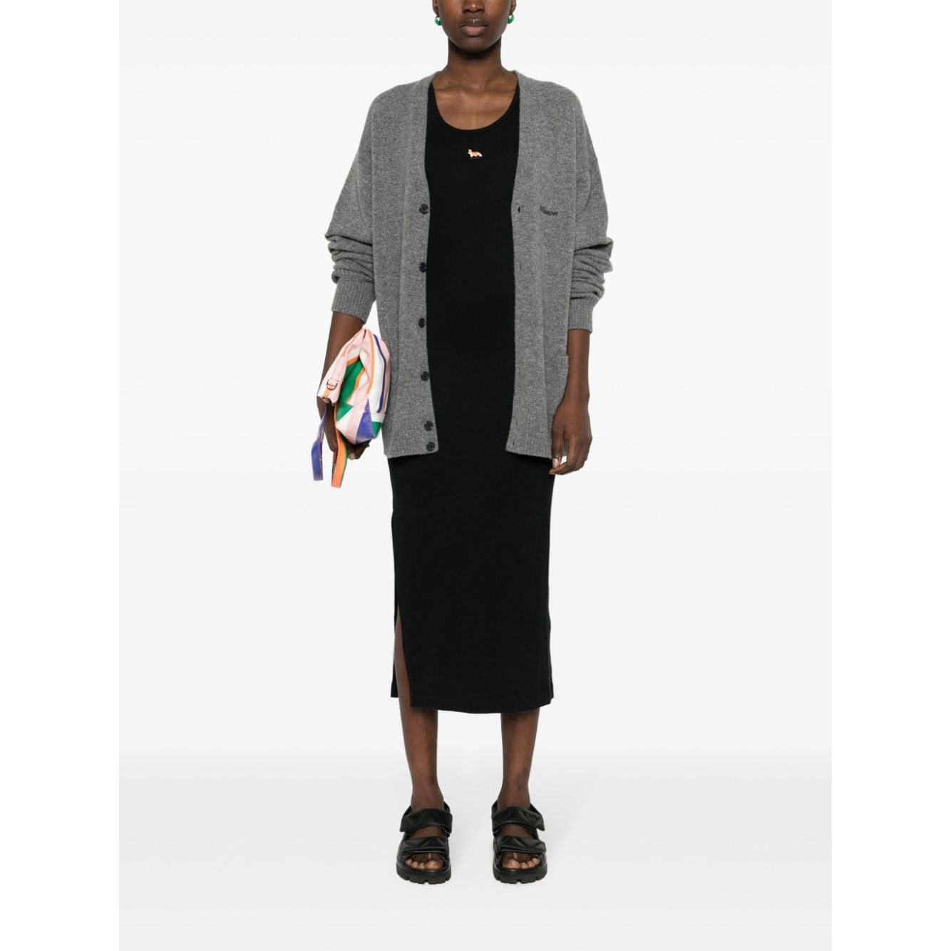 MAISON KITSUNE' Dresses Black Dresses Maison Kitsune Dark Slate Gray