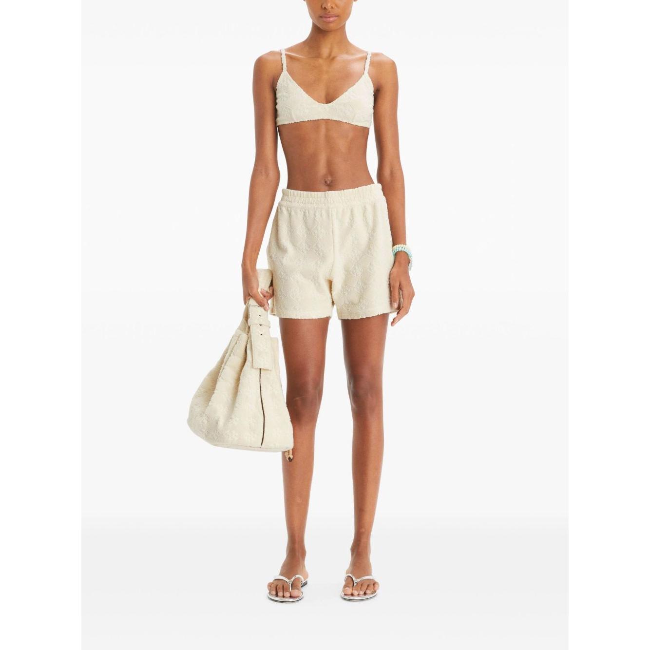 Tory Burch Shorts Ivory Short trousers Tory Burch White Smoke