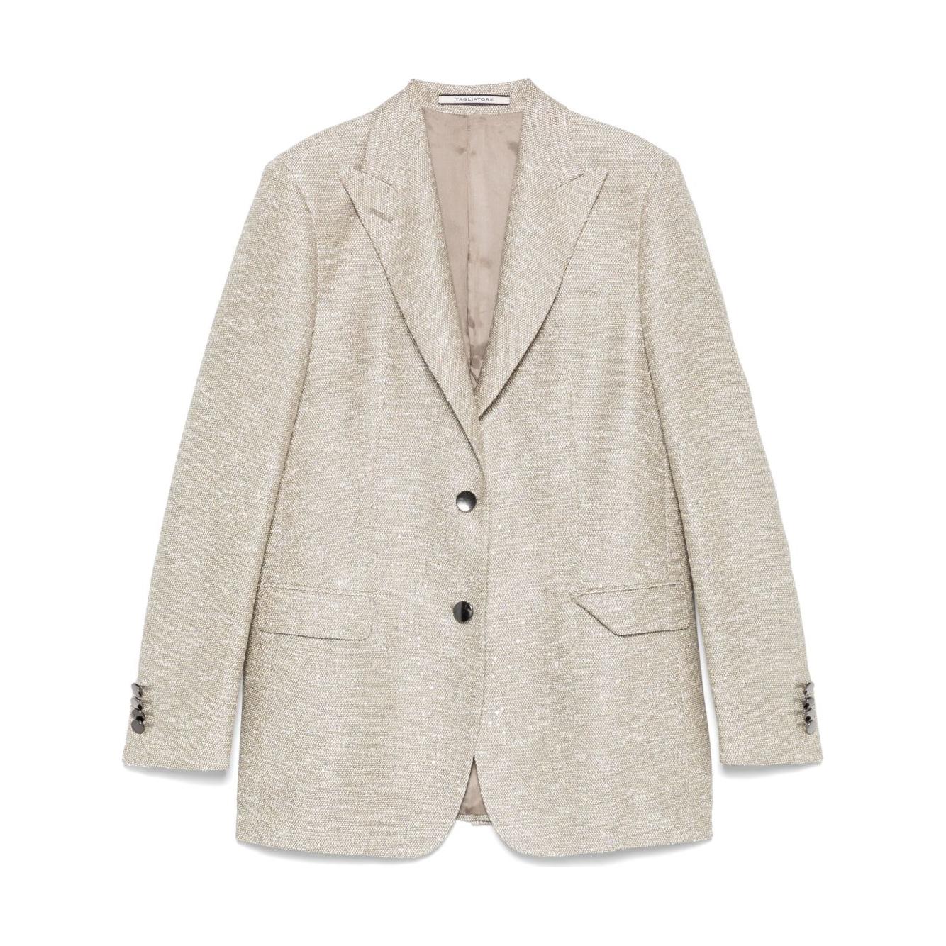 Tagliatore Jackets Beige Jackets Tagliatore Light Gray