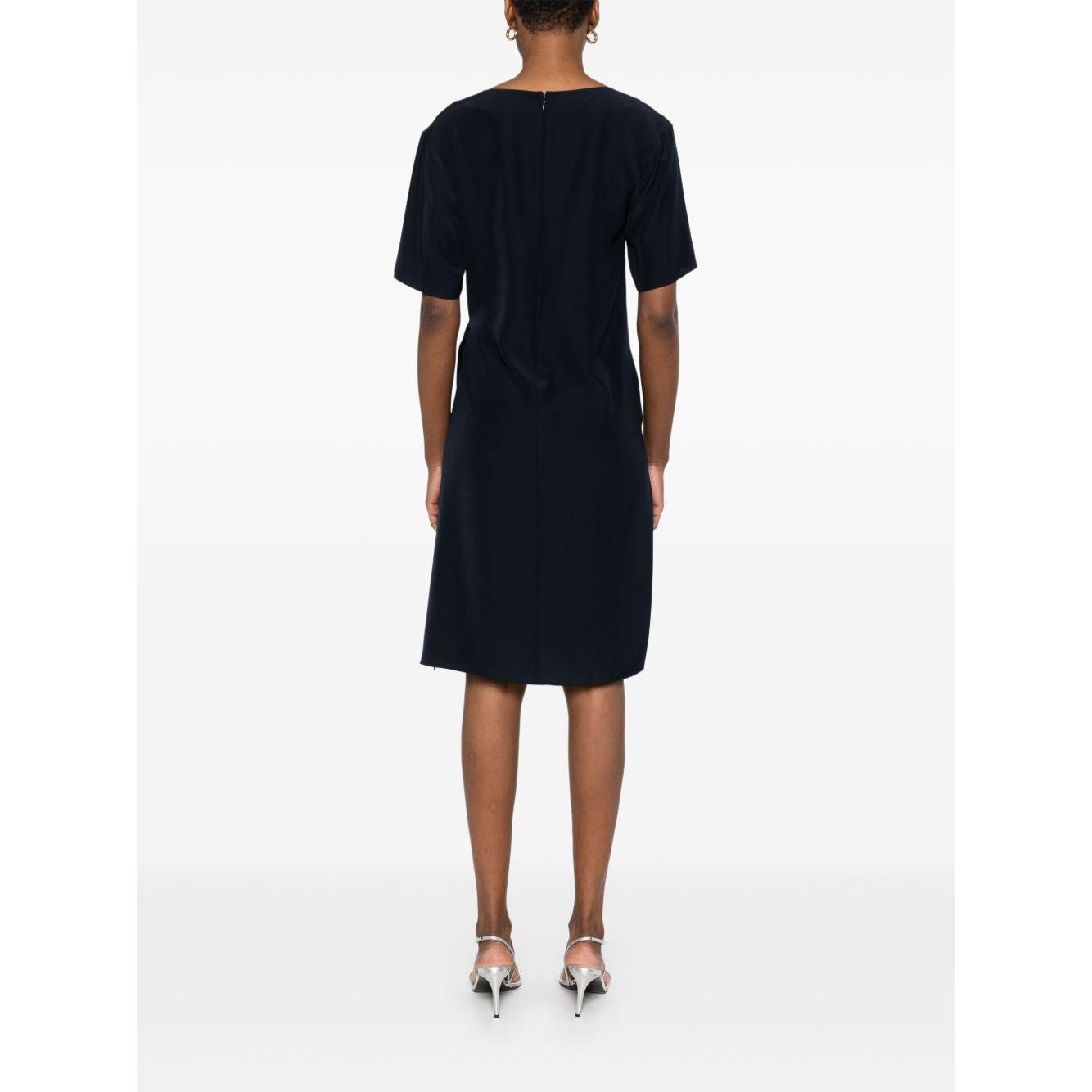 Emporio Armani Short dress with side knot Dresses Emporio Armani Black